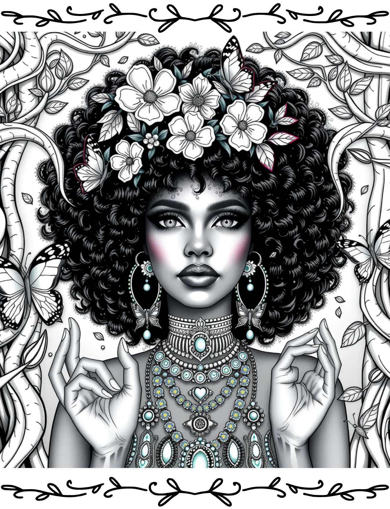 Melanin Magic: A Coloring Journey Through Black Excellence 