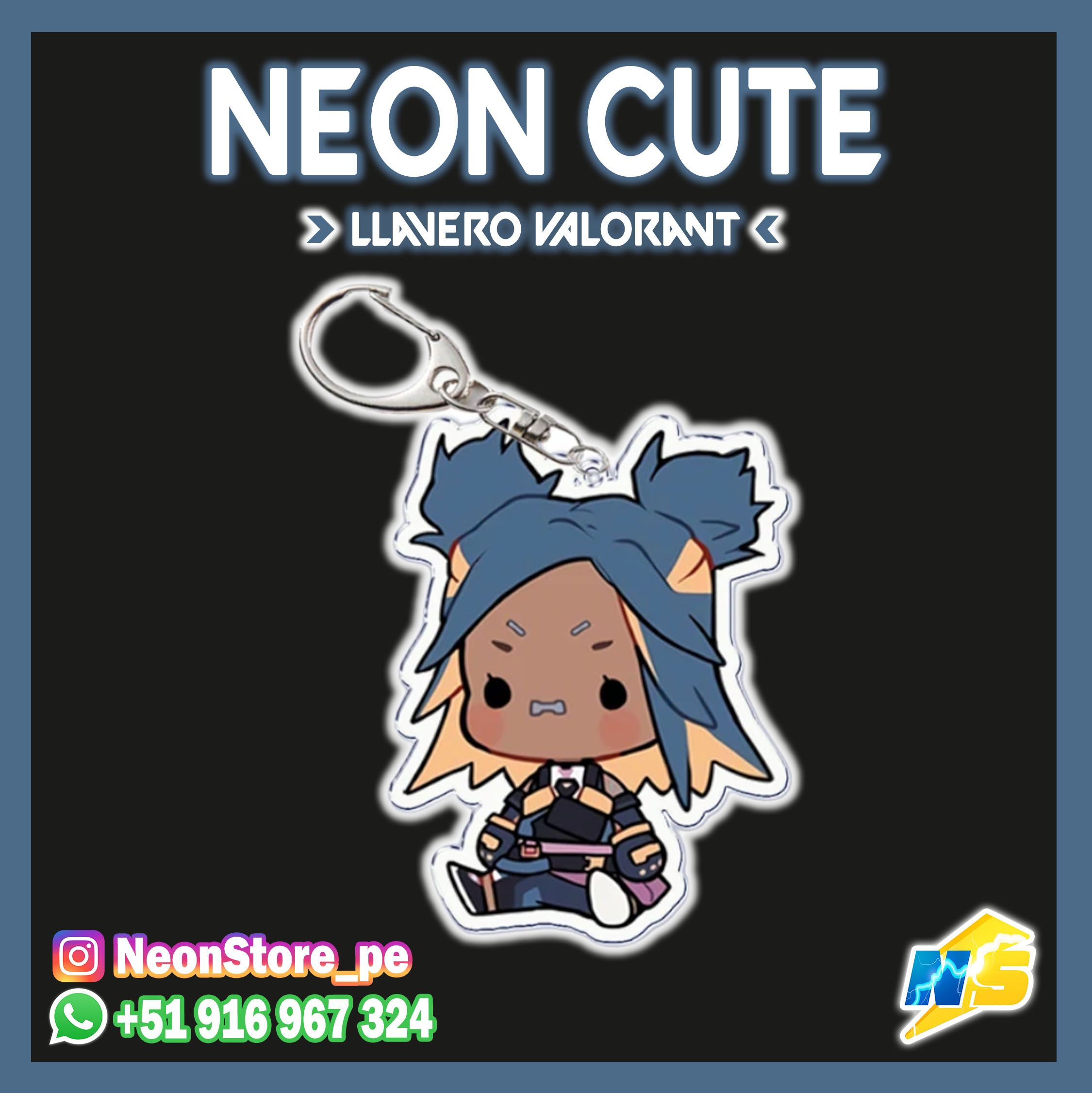 Llaveros Cute VALORANT ⚡