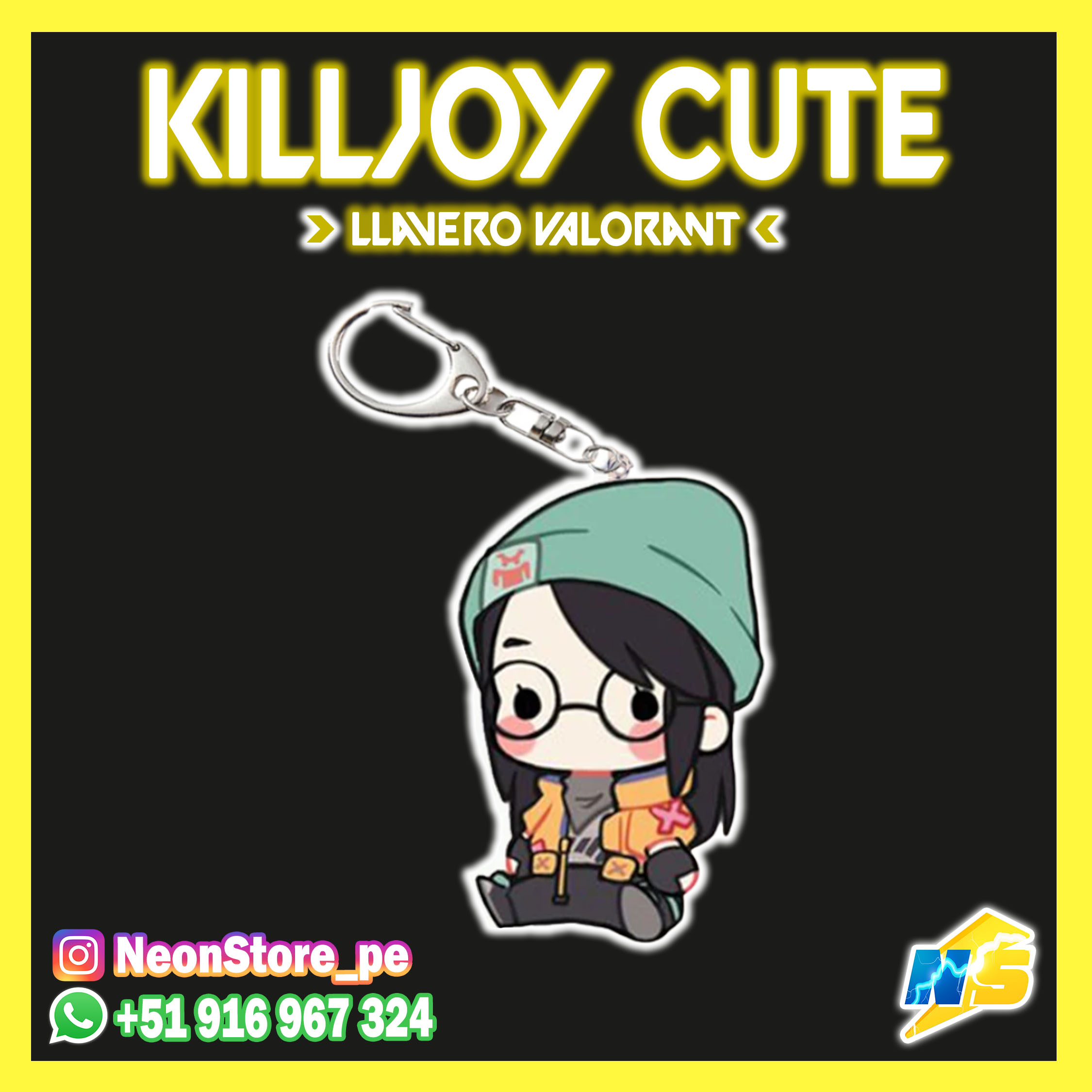 Llaveros Cute VALORANT ⚡