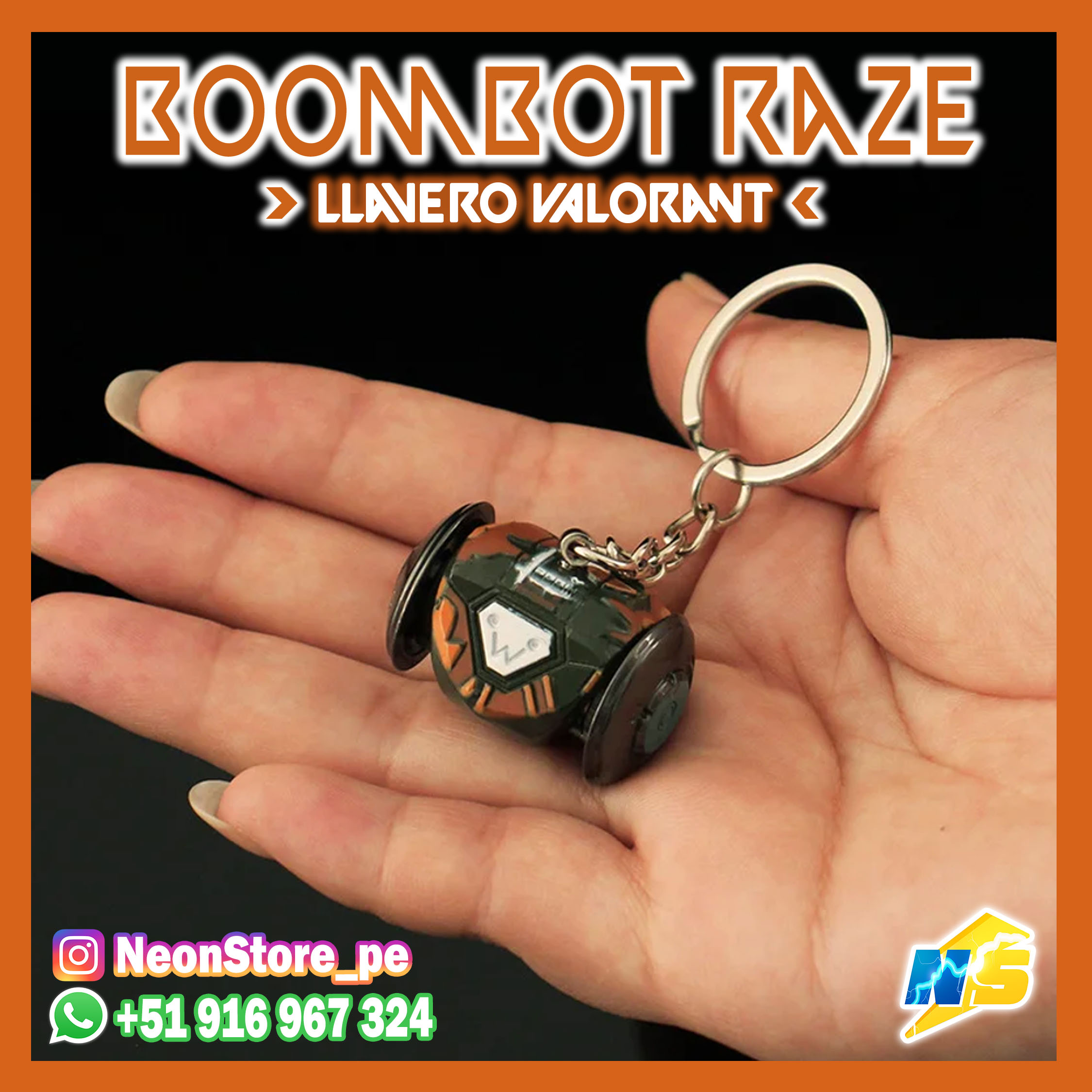 BomBot Raze Llavero Funcional - VALORANT