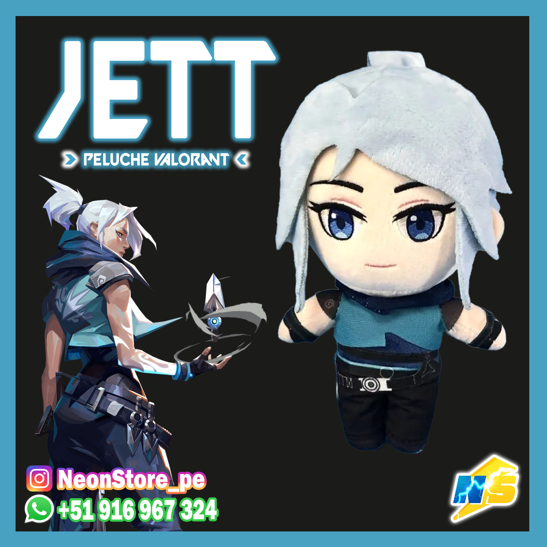 ⚡ Jett Peluche VALORANT ⚡