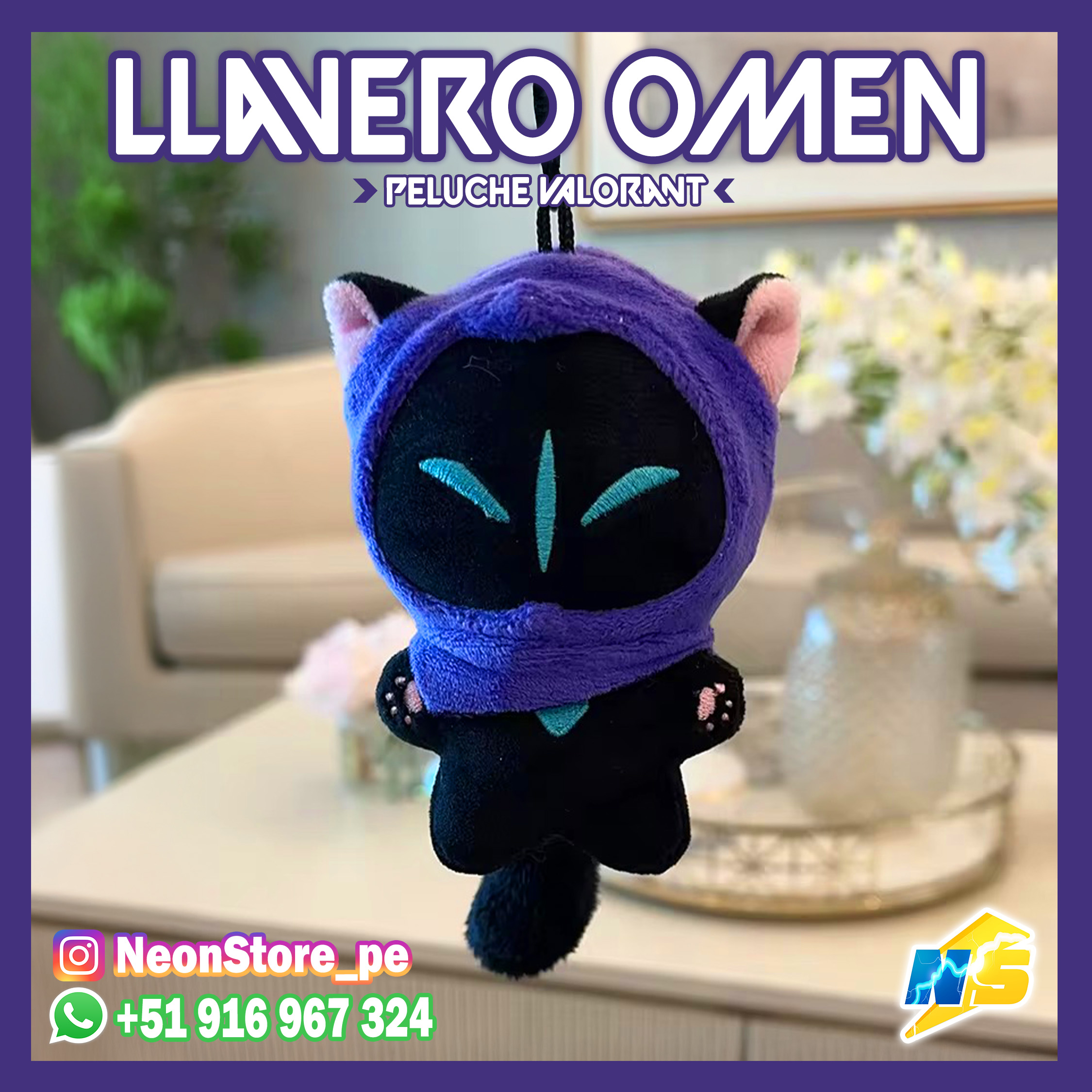 ⚡ Omen Peluche llavero VALORANT ⚡