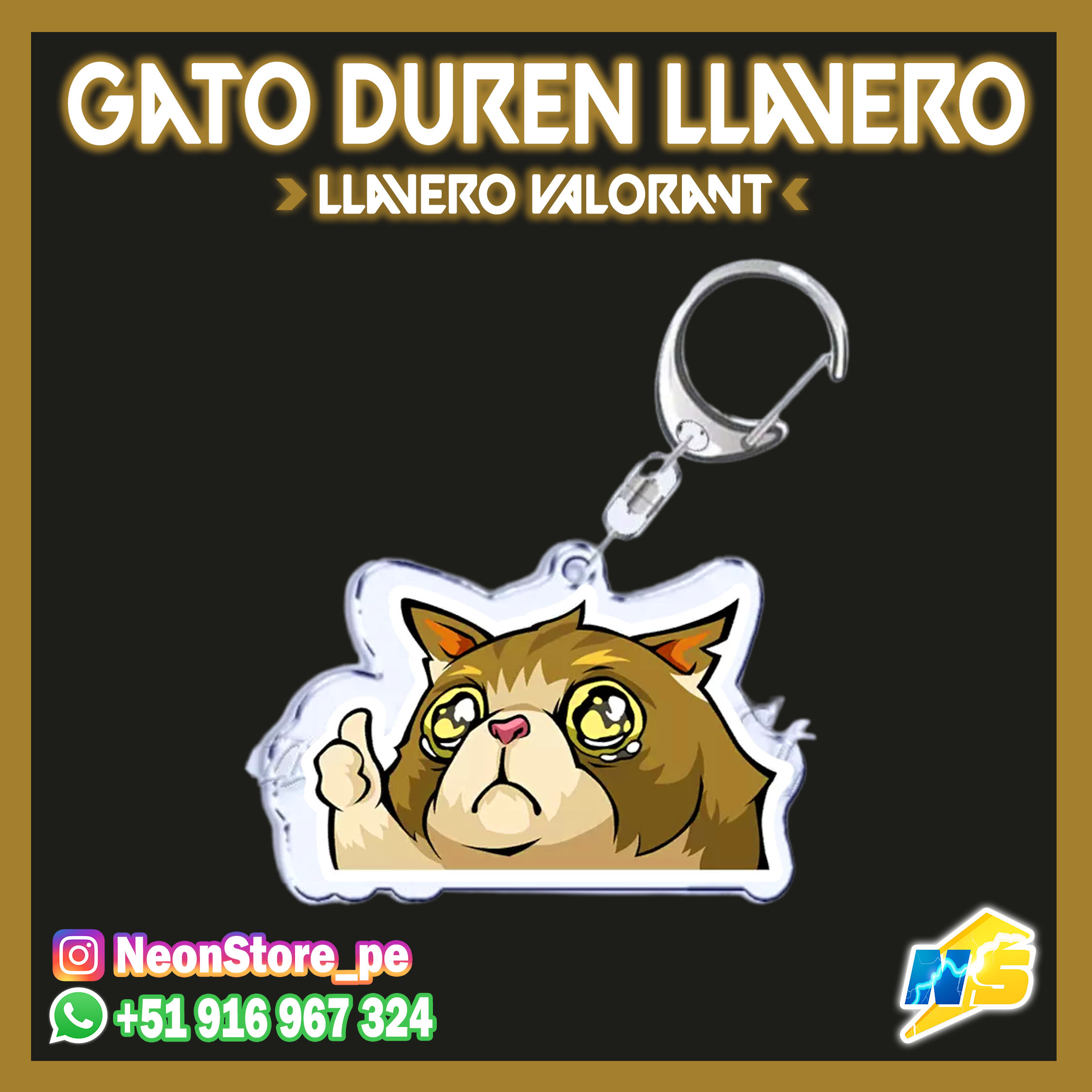 Gato Duren Llavero - Valorant