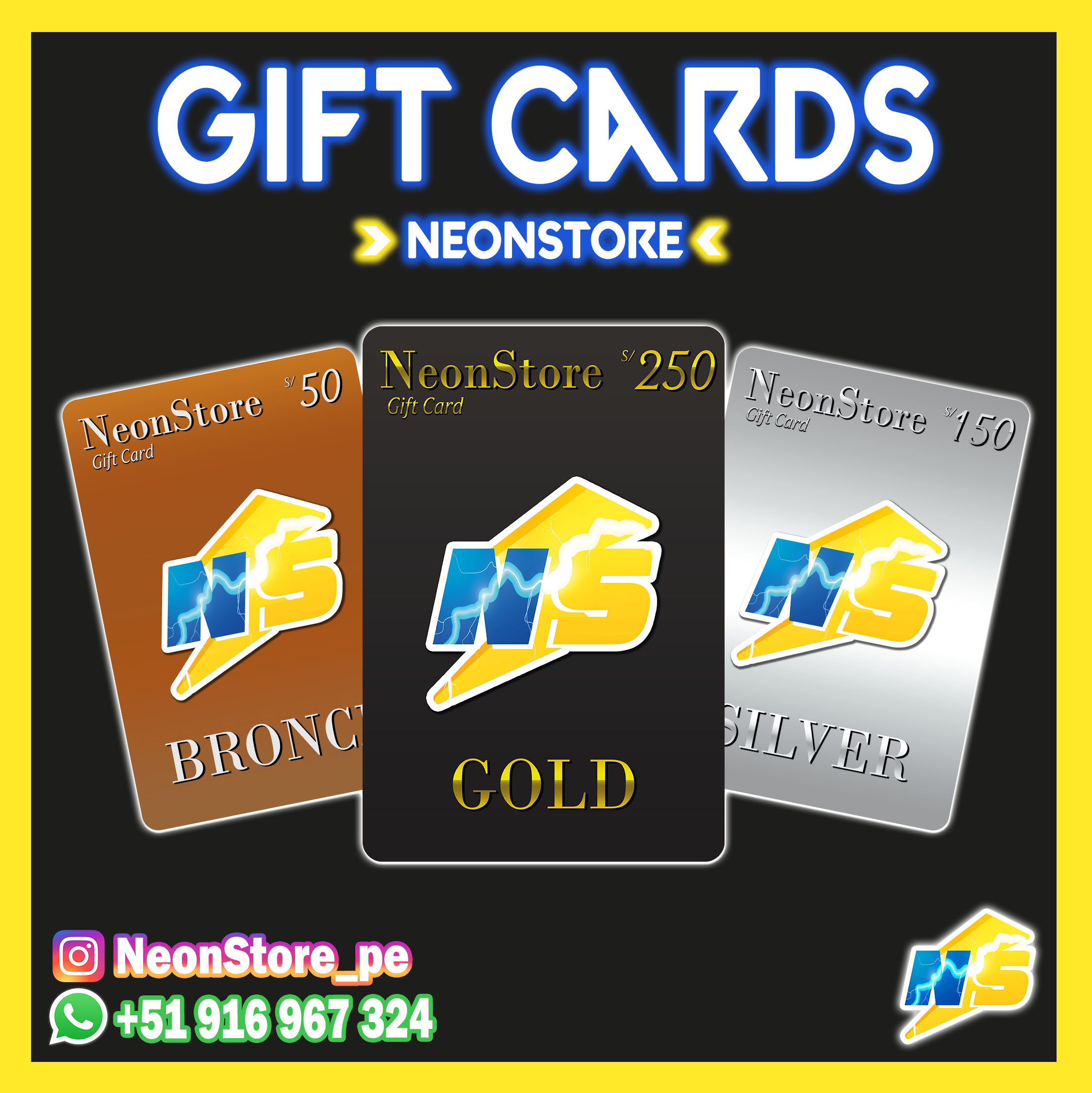 ⚡🎁 Gift Cards NeonStore 🎁⚡