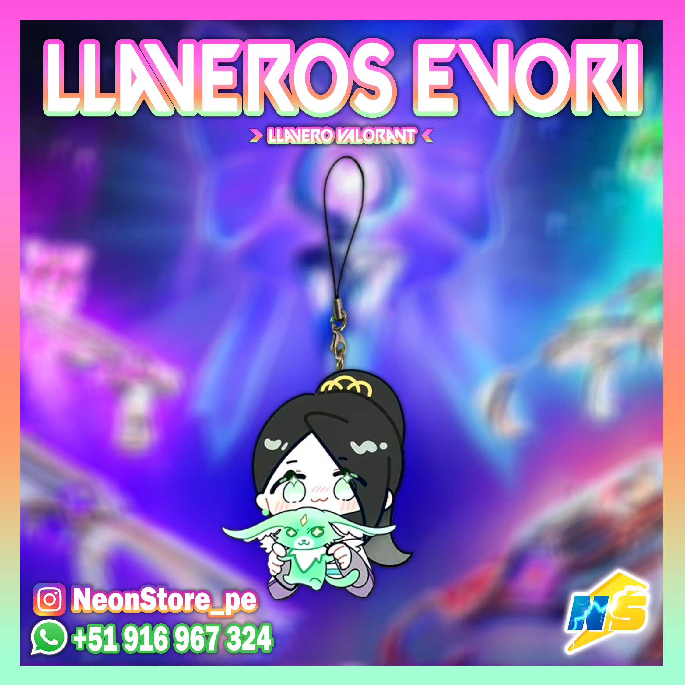 Llaveros Evori VALORANT ⚡