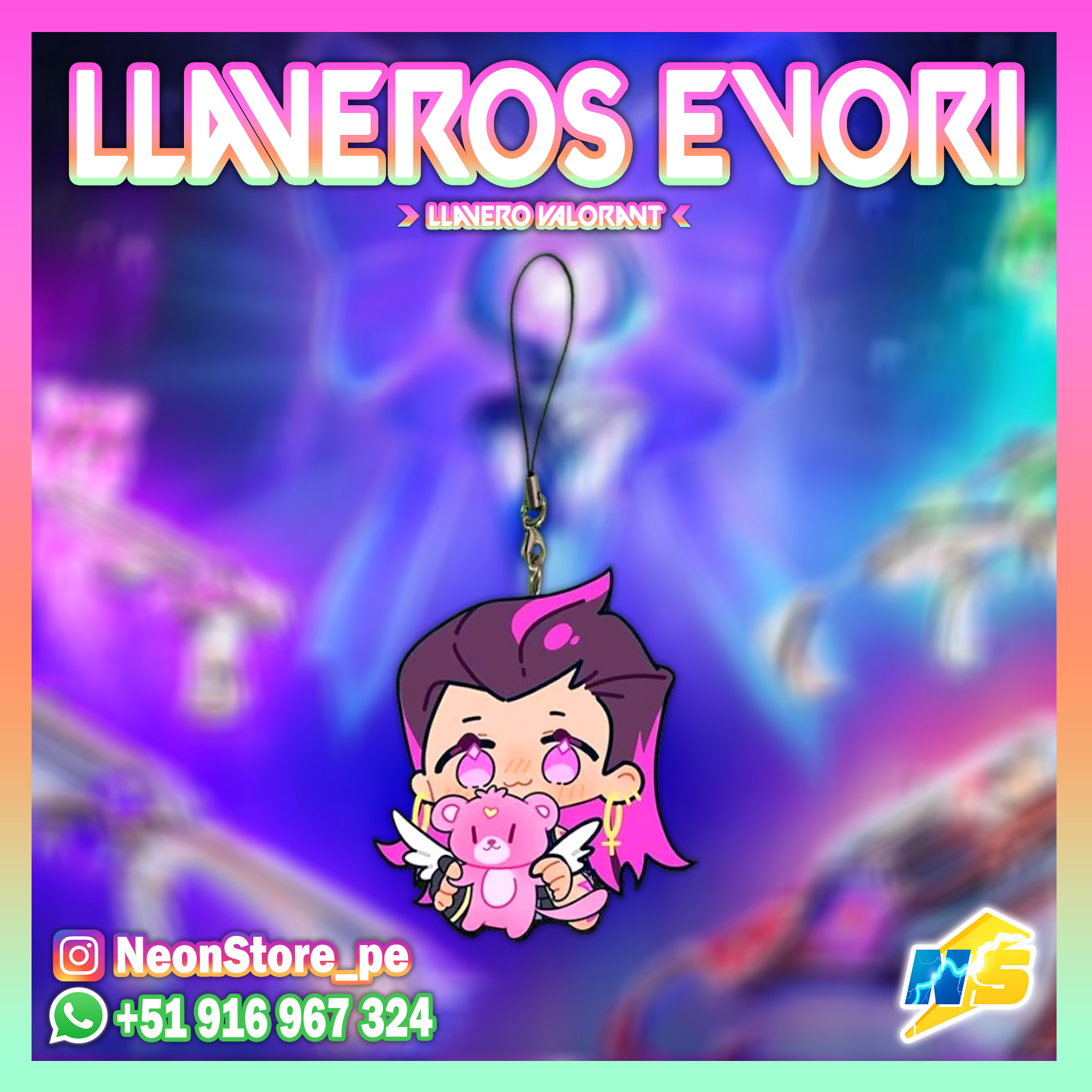 Llaveros Evori VALORANT ⚡
