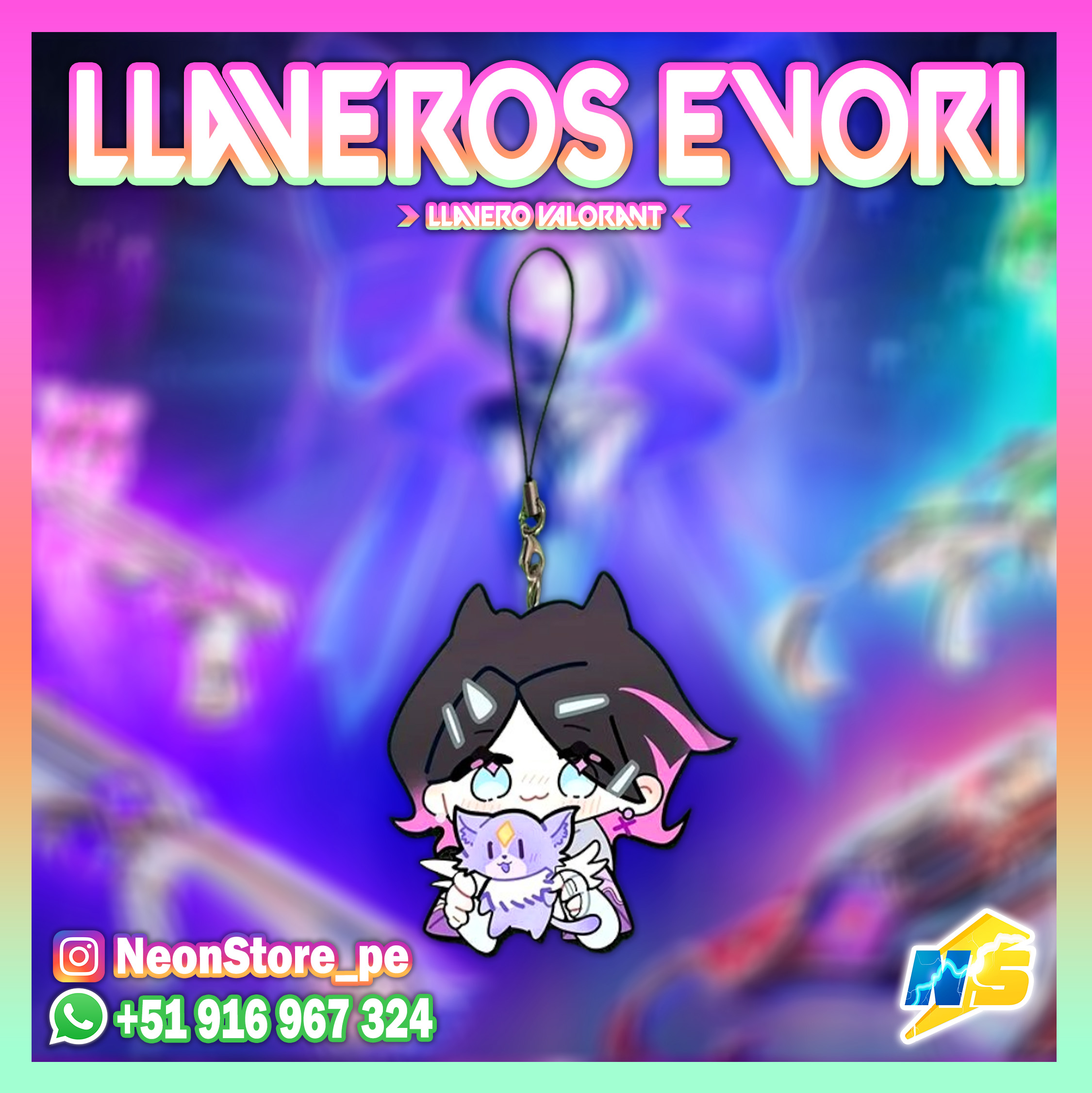 Llaveros Evori VALORANT ⚡