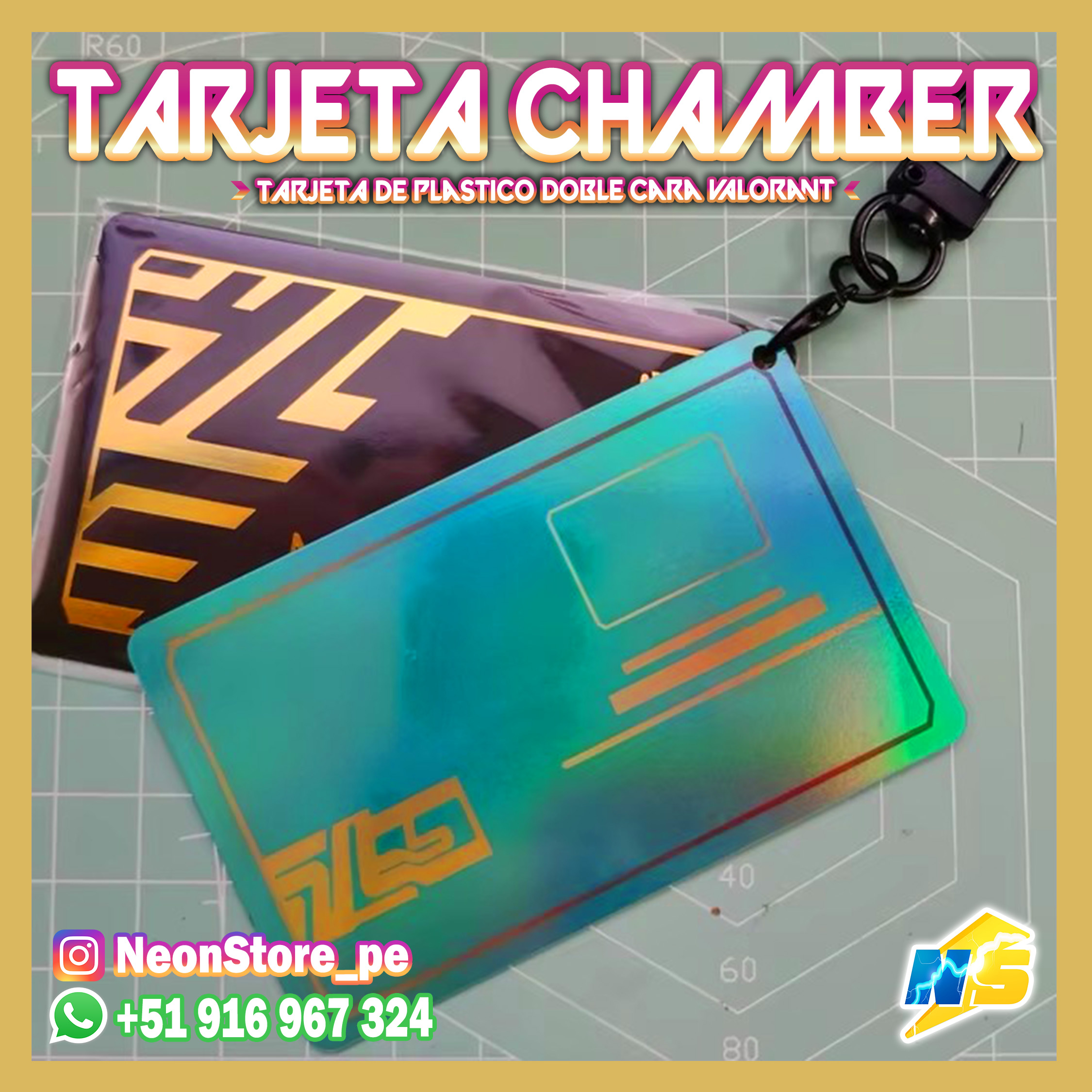 ⚡ Tarjeta Chamber Llavero 𝗩𝗔𝗟𝗢𝗥𝗔𝗡𝗧 ⚡