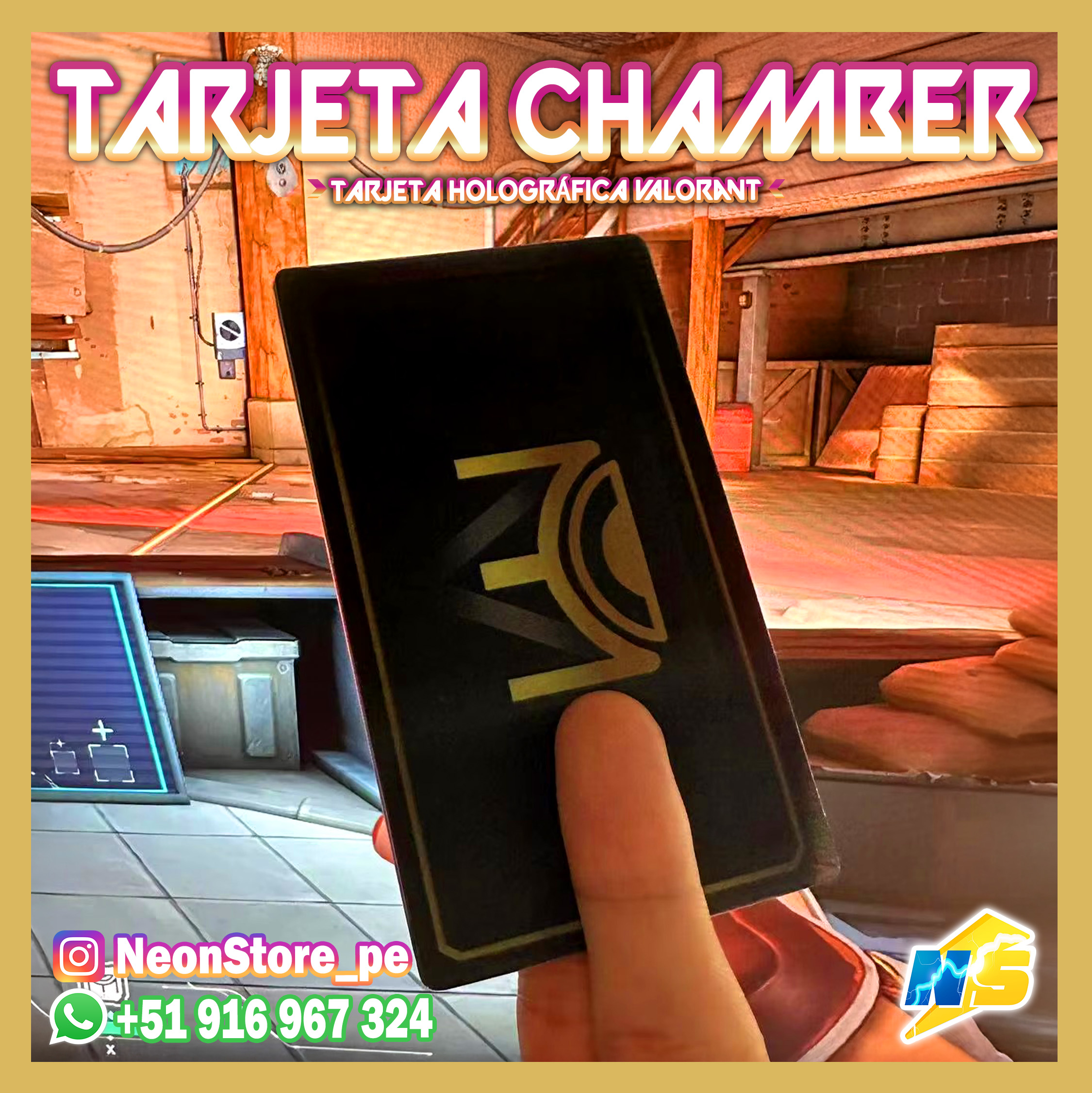 ⚡ Tarjeta Holográfica Chamber 𝗩𝗔𝗟𝗢𝗥𝗔𝗡𝗧 ⚡