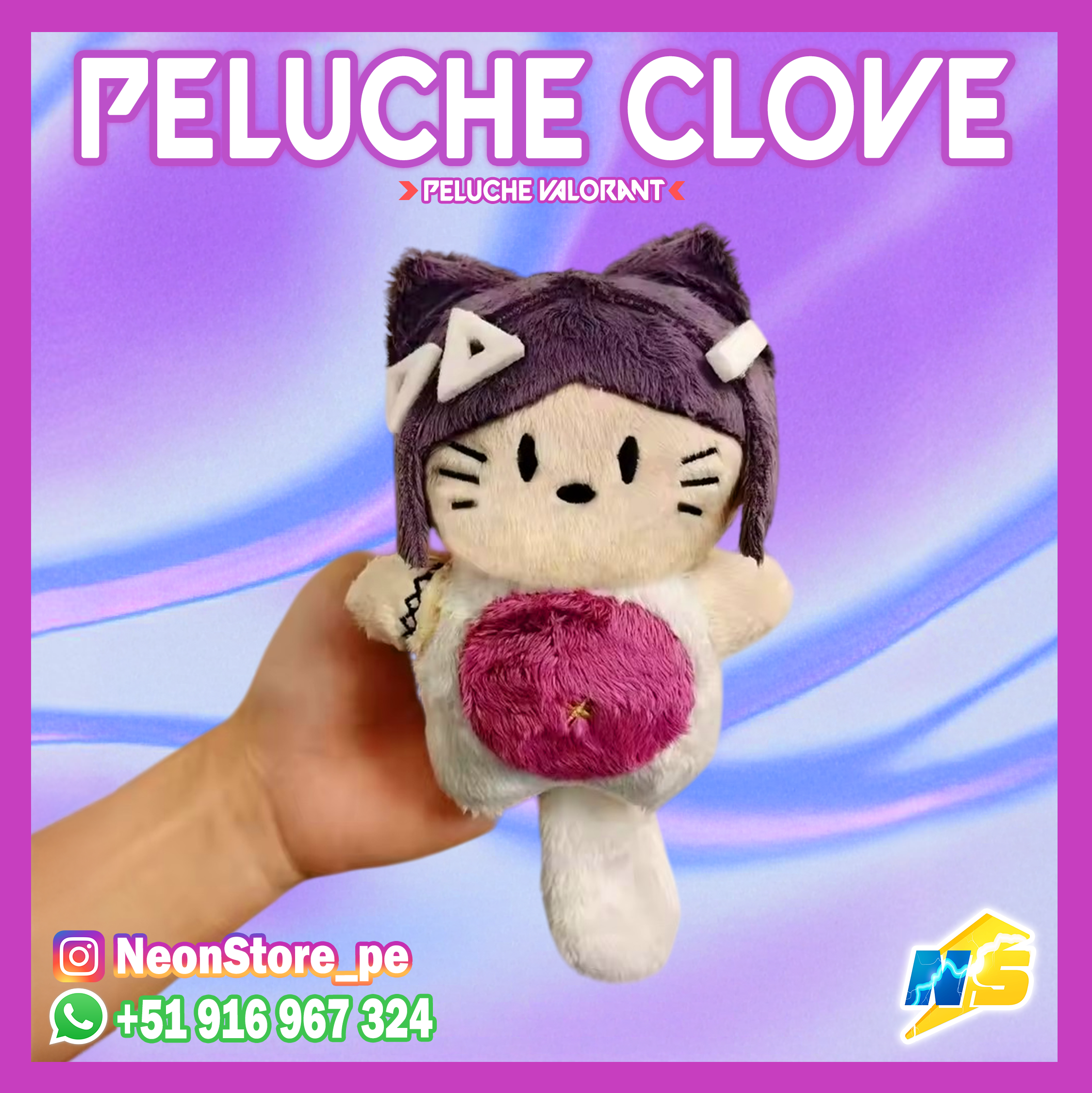 ⚡Clove Peluche llavero 𝗩𝗔𝗟𝗢𝗥𝗔𝗡𝗧 ⚡