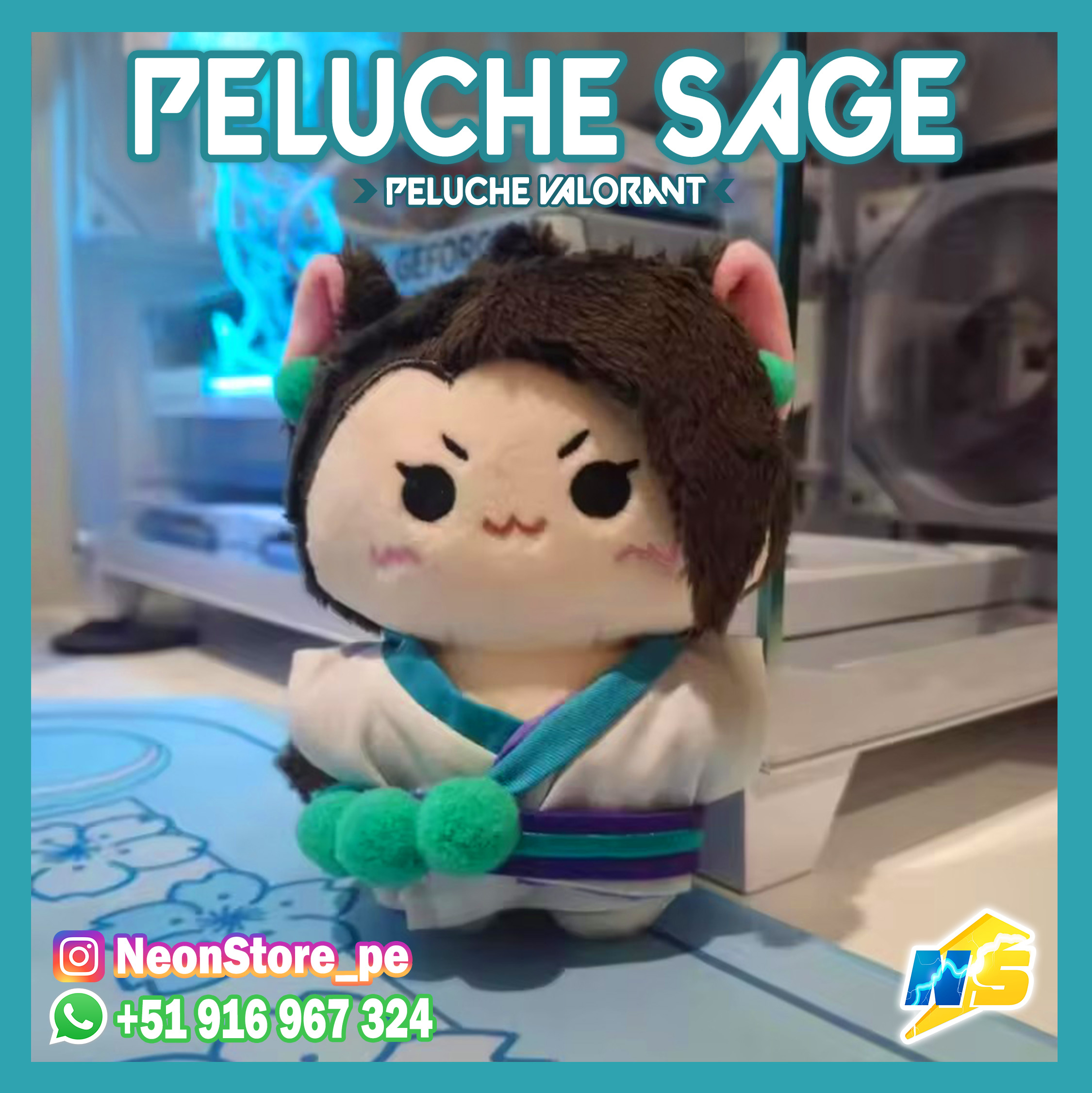 ⚡ Sage Peluche llavero VALORANT ⚡