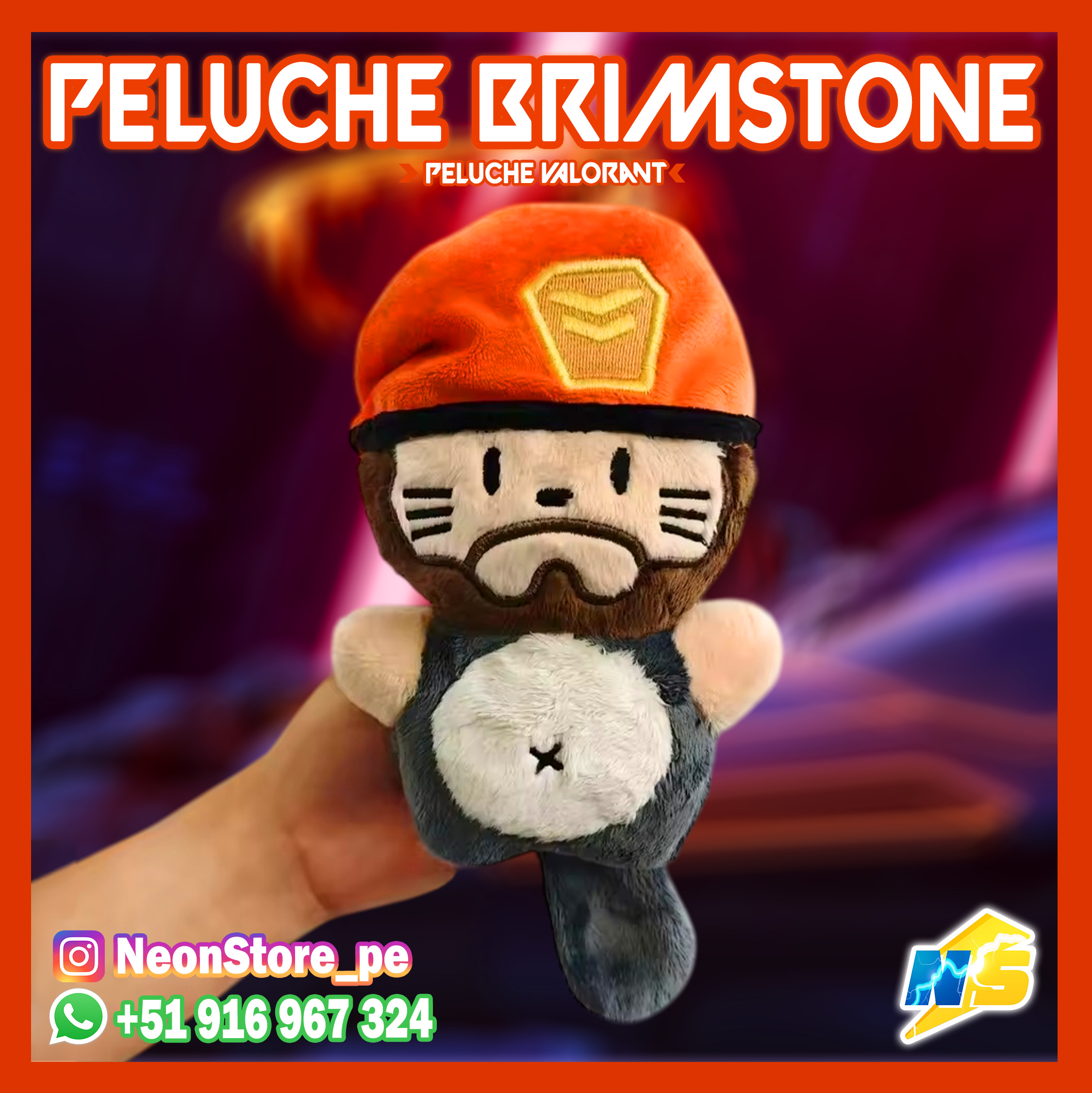 ⚡ Brimstone Peluche llavero 𝗩𝗔𝗟𝗢𝗥𝗔𝗡𝗧 ⚡