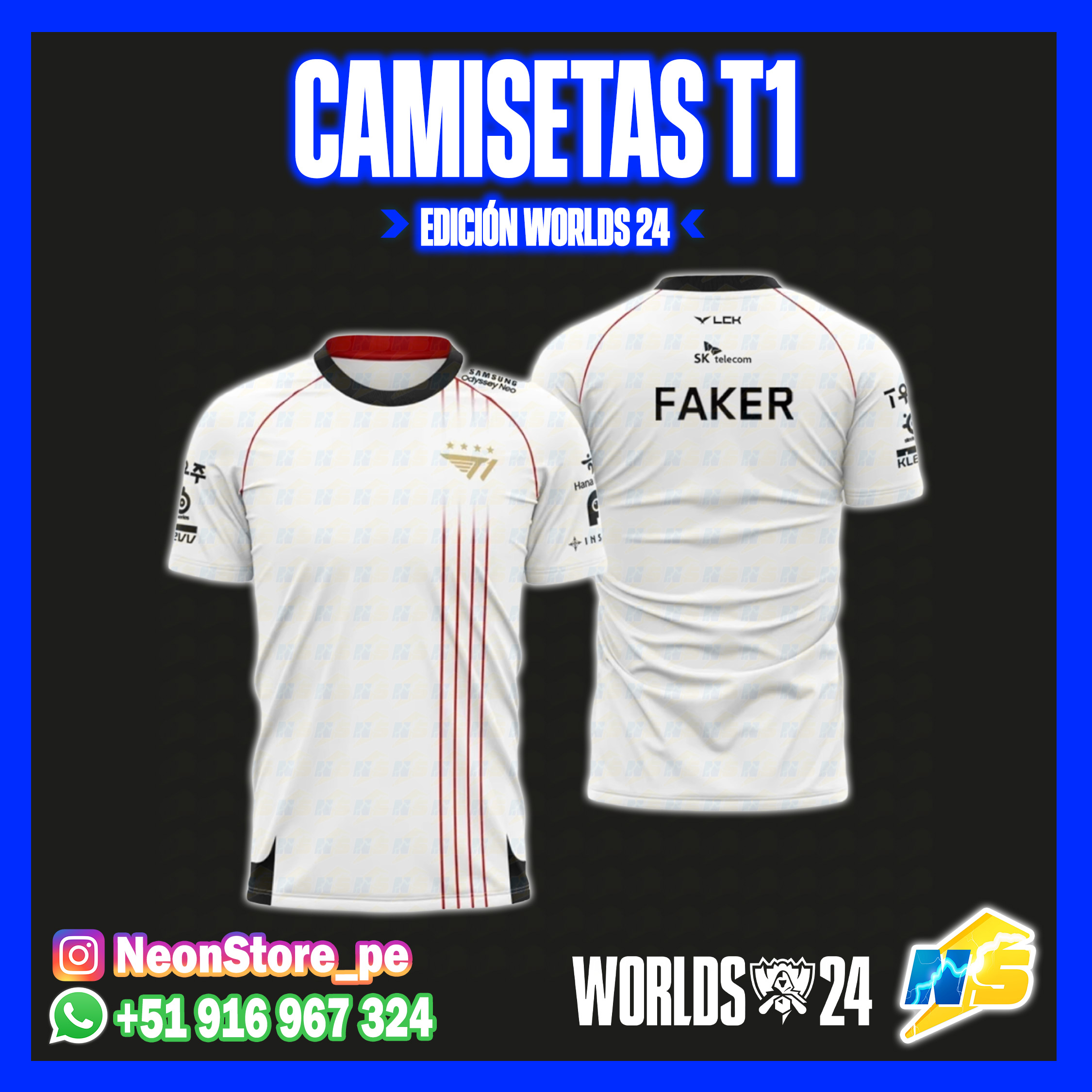 ⚡ CAMISETAS T1 𝗟𝗘𝗔𝗚𝗨𝗘 𝗢𝗙 𝗟𝗘𝗚𝗘𝗡𝗗𝗦 ⚡