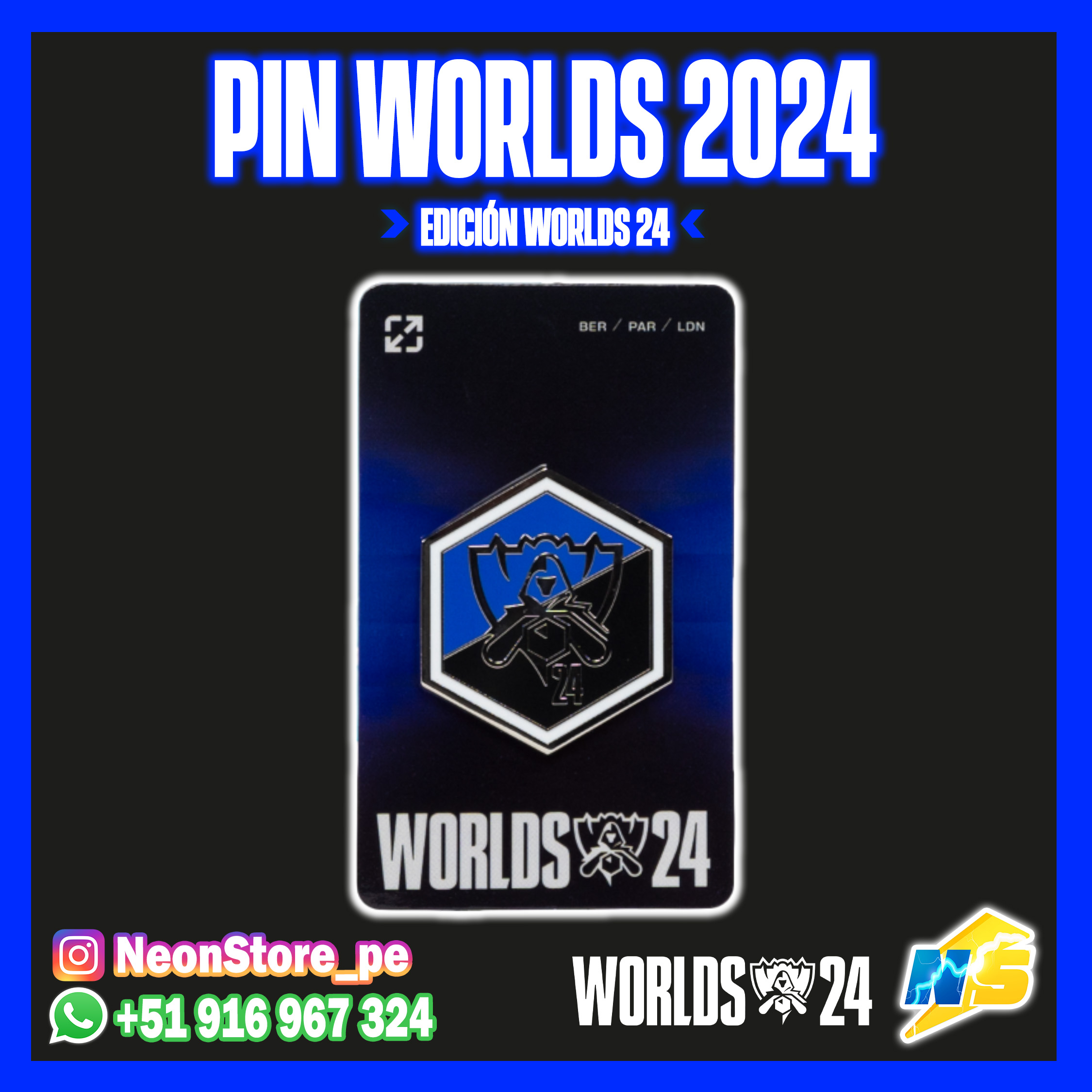 ⚡Pin Worlds 2024 RiotGames 𝗟𝗘𝗔𝗚𝗨𝗘 𝗢𝗙 𝗟𝗘𝗚𝗘𝗡𝗗𝗦 ⚡