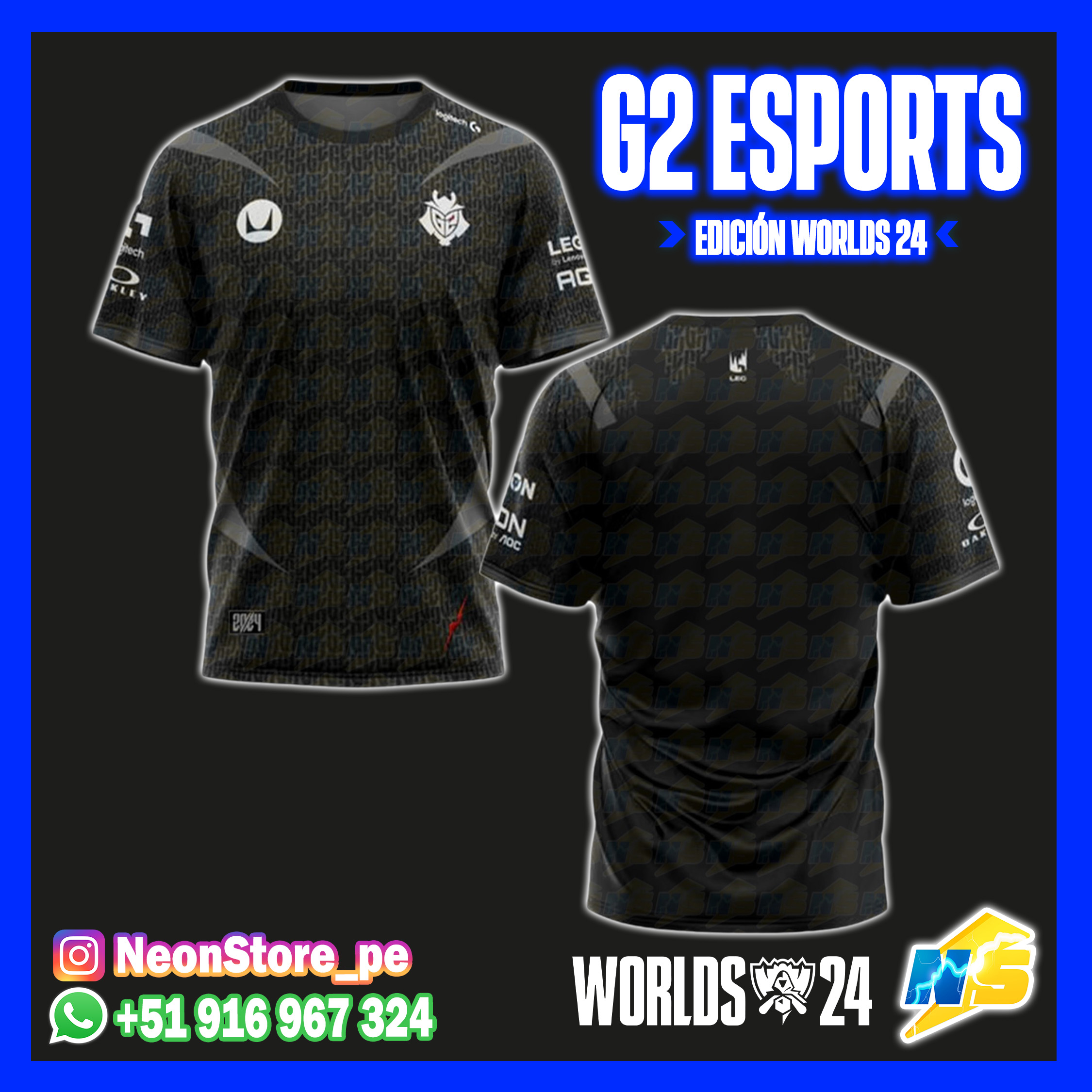 ⚡ CAMISETAS G2 𝗟𝗘𝗔𝗚𝗨𝗘 𝗢𝗙 𝗟𝗘𝗚𝗘𝗡𝗗𝗦 ⚡