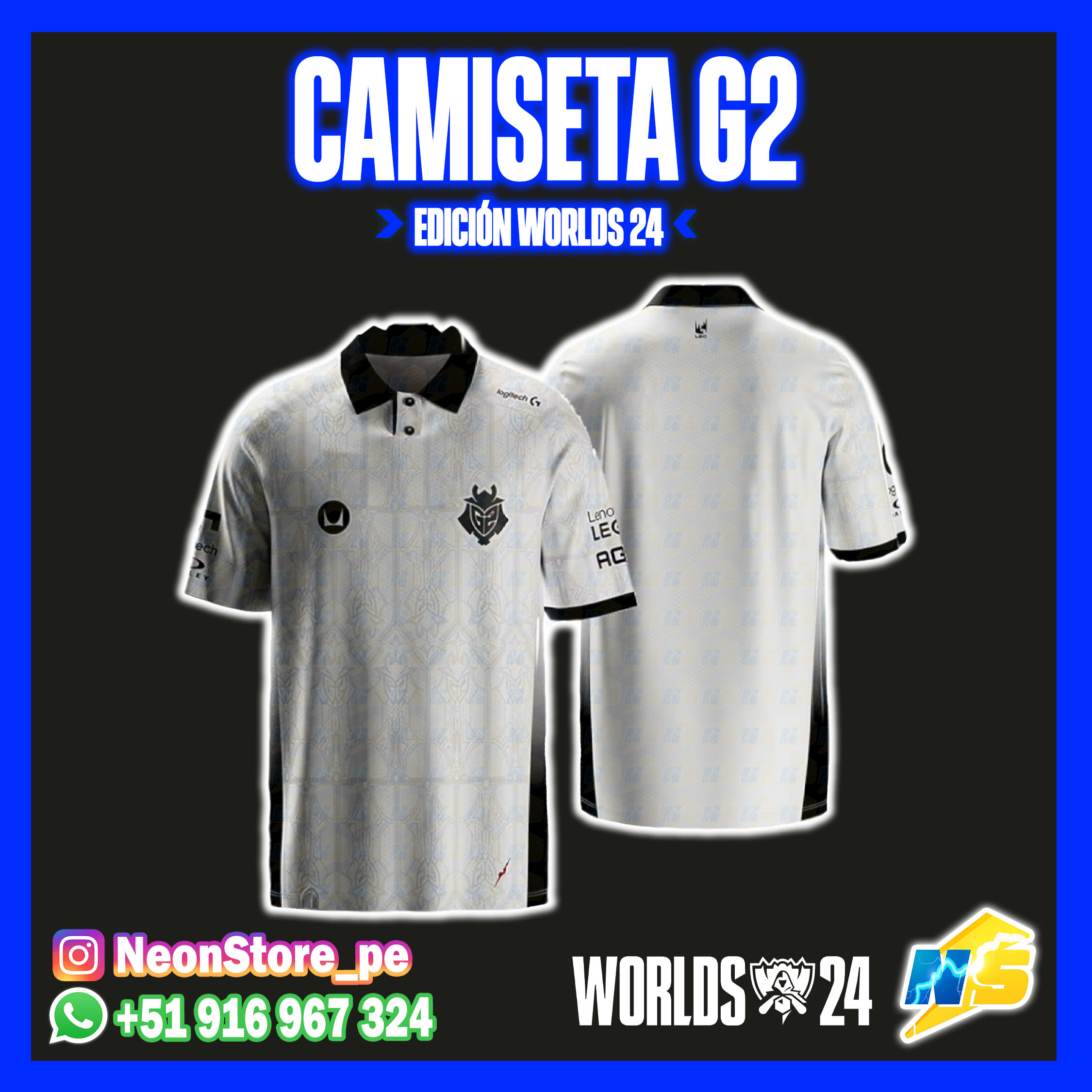 ⚡ CAMISETAS G2 𝗟𝗘𝗔𝗚𝗨𝗘 𝗢𝗙 𝗟𝗘𝗚𝗘𝗡𝗗𝗦 ⚡