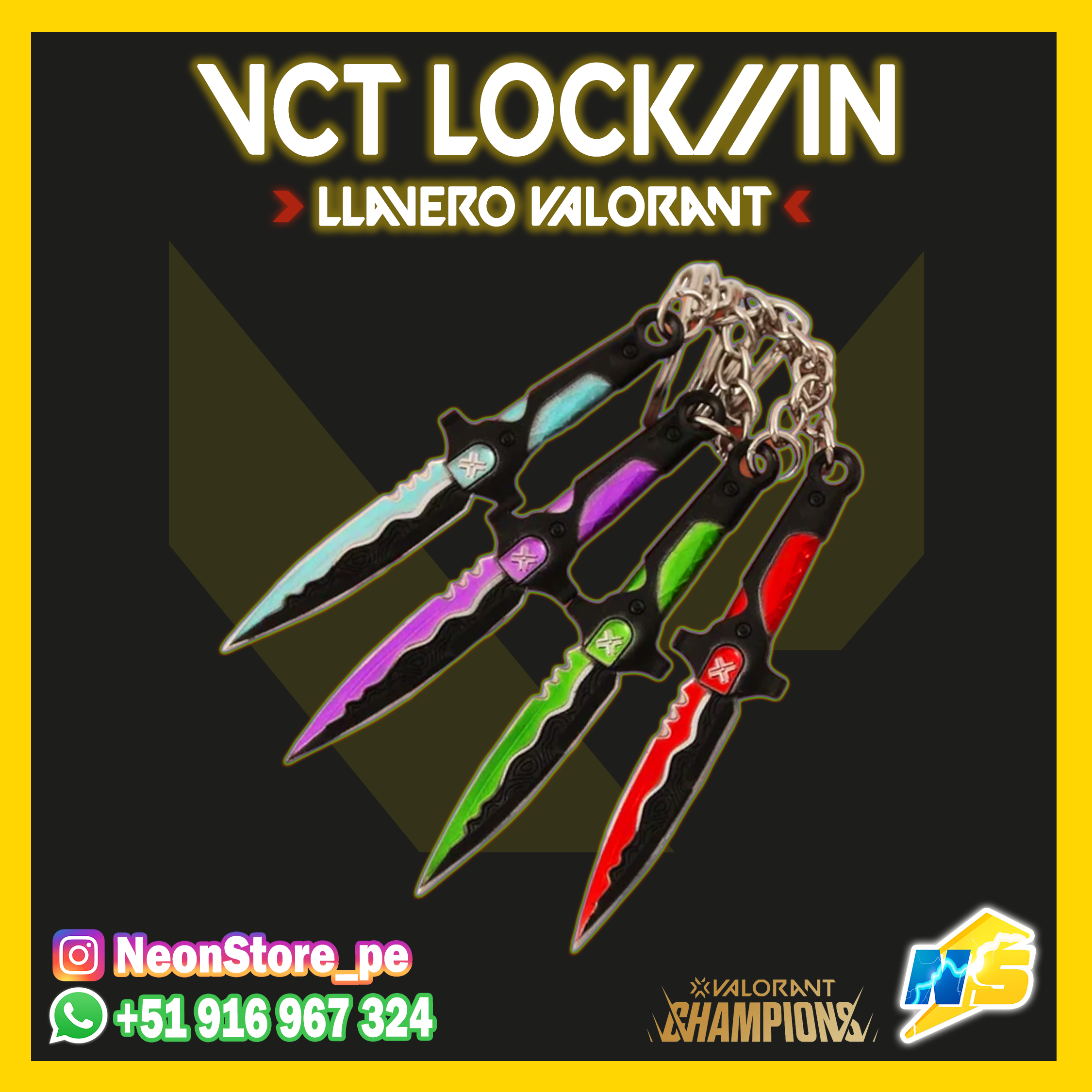 ⚡ Cuchillos VCT LOCK//IN 𝗩𝗔𝗟𝗢𝗥𝗔𝗡𝗧 ⚡