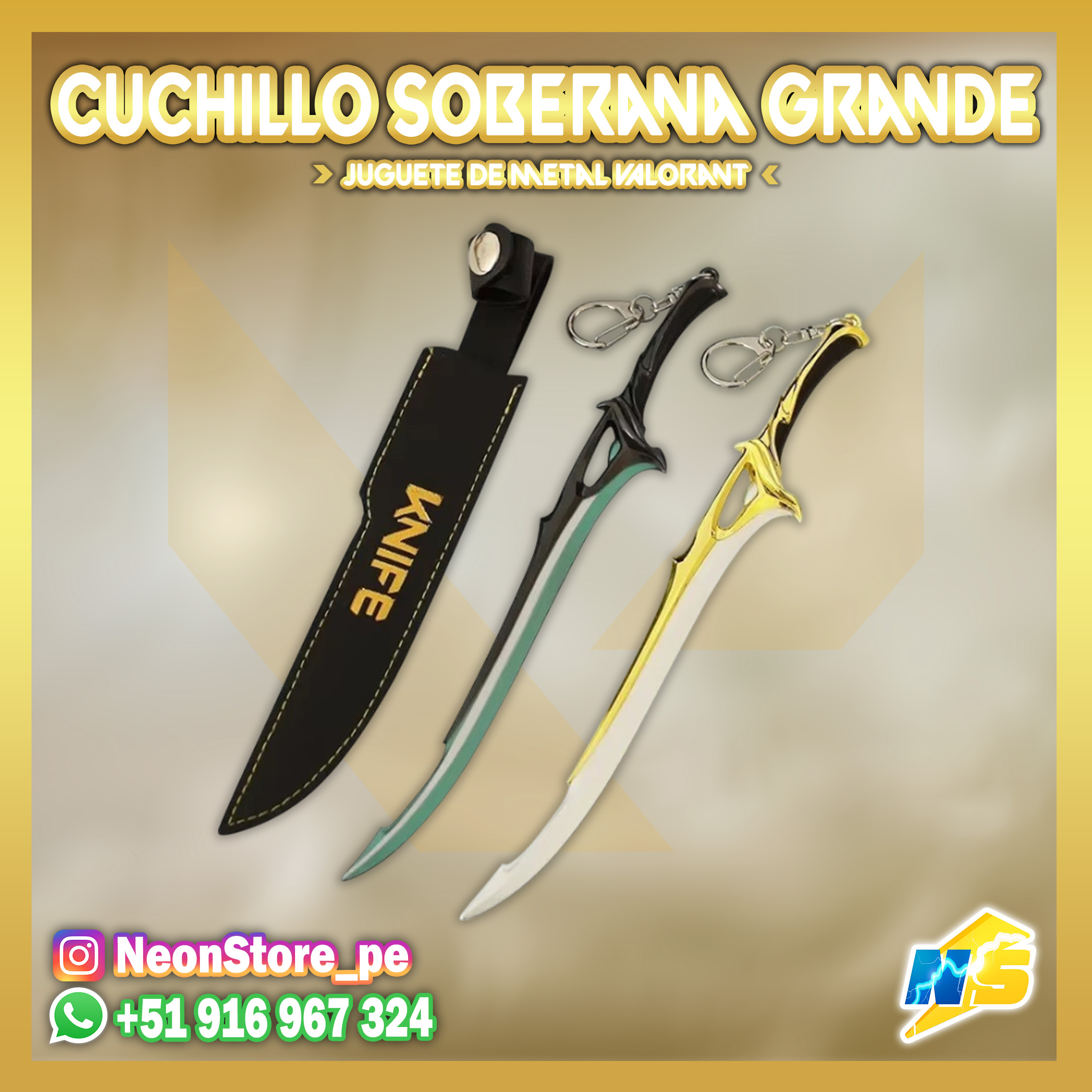 ⚡ Cuchillo Soberana JUGUETE 𝗩𝗔𝗟𝗢𝗥𝗔𝗡𝗧 ⚡
