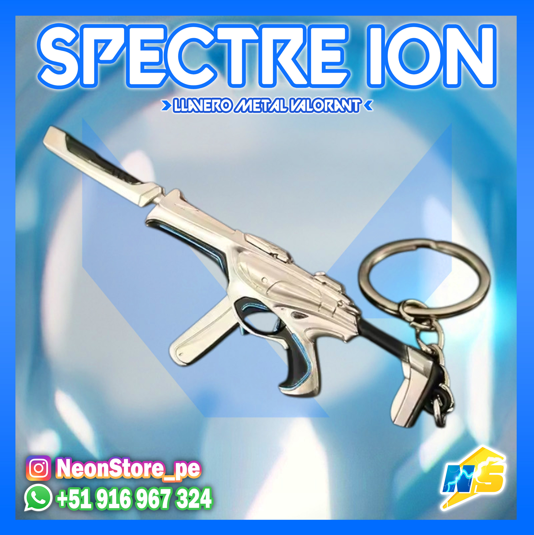 ⚡ Llavero Spectre ION 𝗩𝗔𝗟𝗢𝗥𝗔𝗡𝗧 ⚡