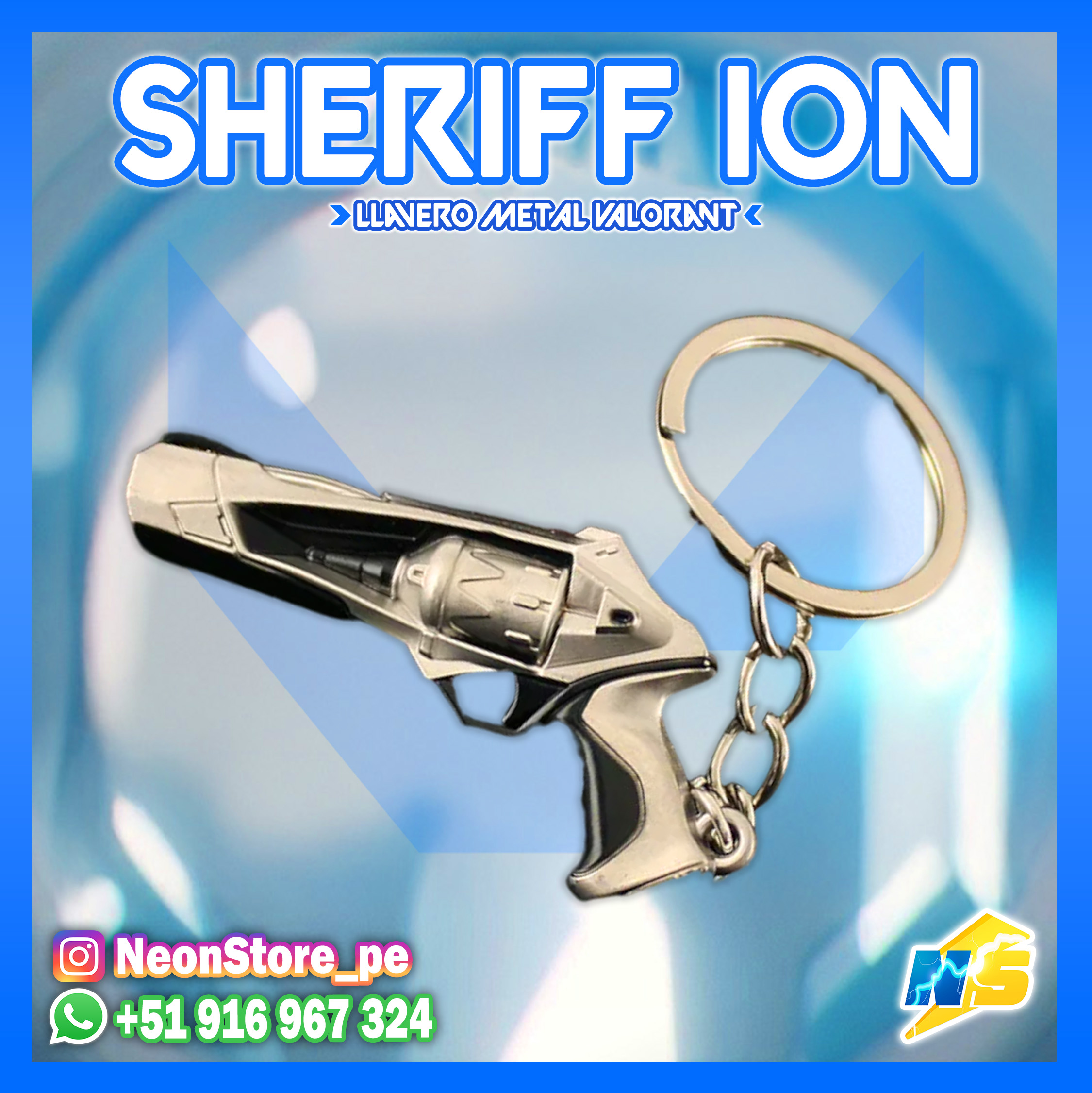 ⚡ Llavero Sheriff ION 𝗩𝗔𝗟𝗢𝗥𝗔𝗡𝗧 ⚡