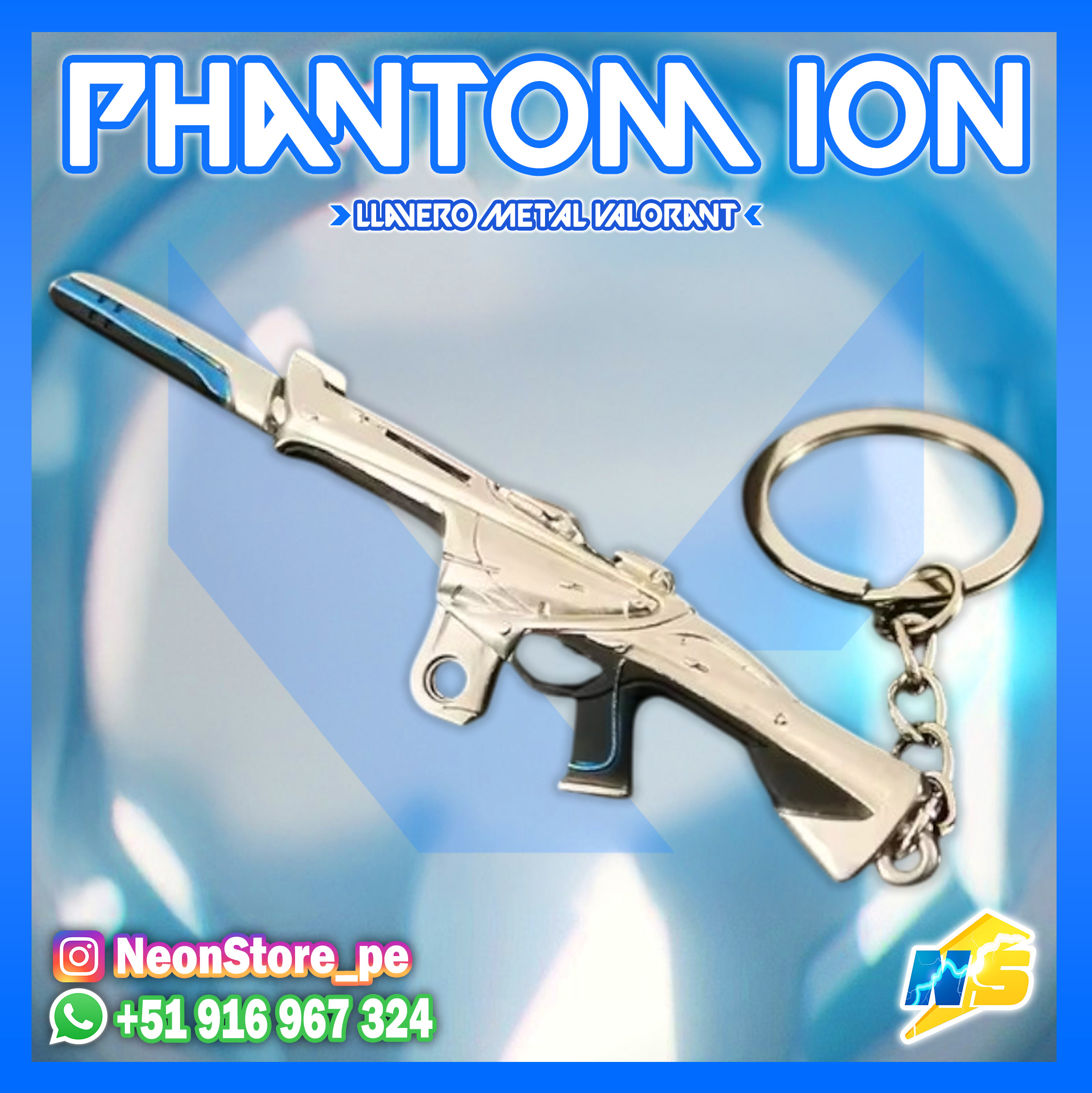 ⚡ Llavero Phantom ION 𝗩𝗔𝗟𝗢𝗥𝗔𝗡𝗧 ⚡