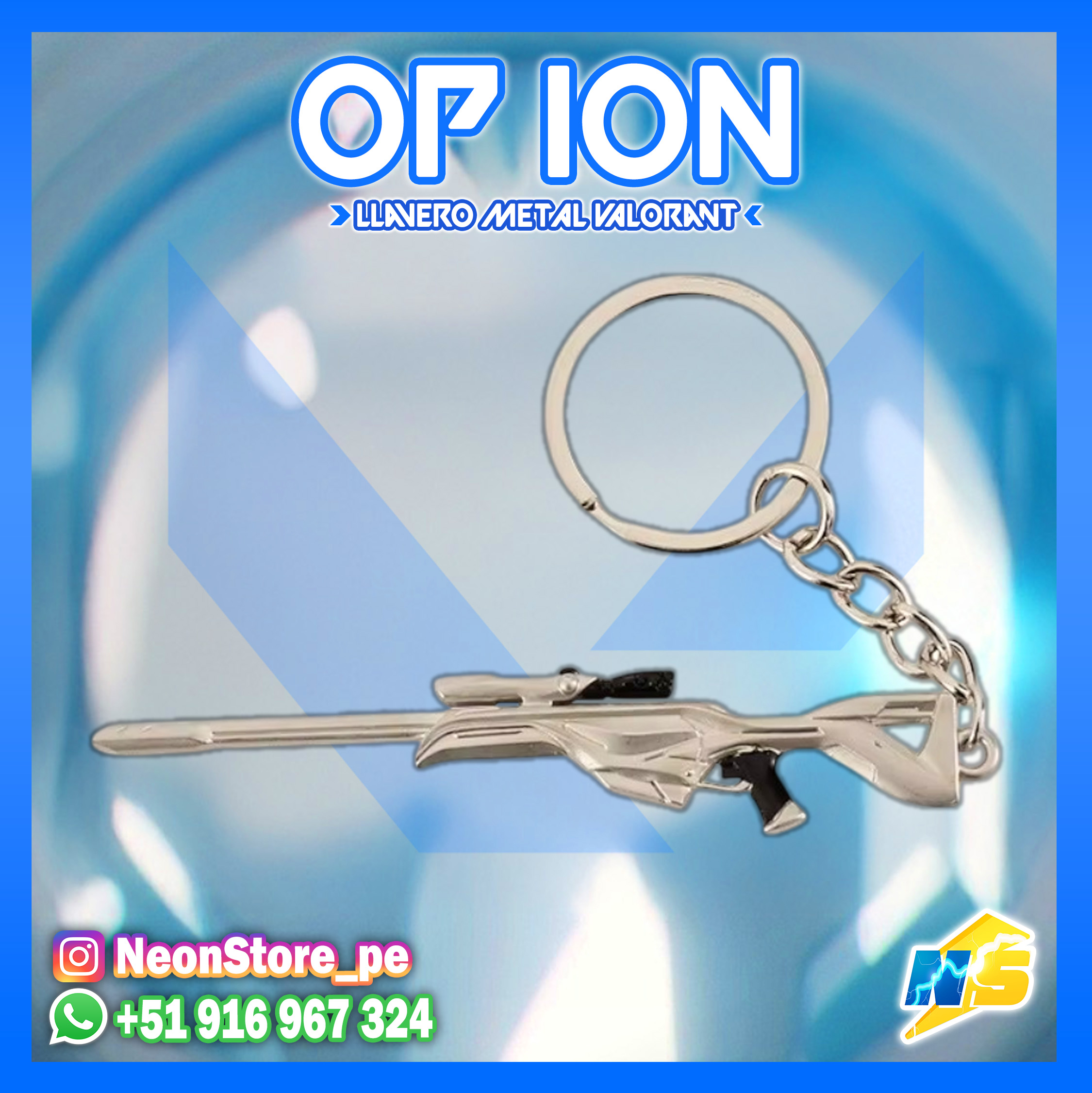 ⚡ Llavero OP ION 𝗩𝗔𝗟𝗢𝗥𝗔𝗡𝗧 ⚡