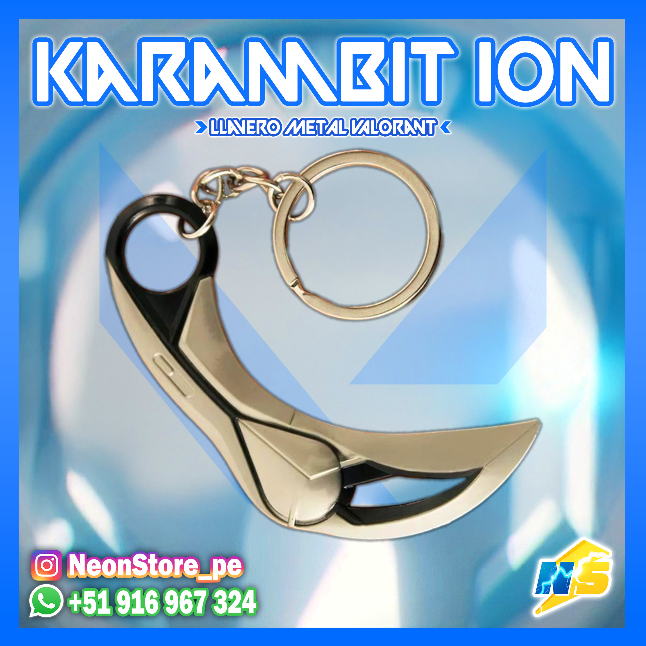 ⚡ Llavero Karambit ION 𝗩𝗔𝗟𝗢𝗥𝗔𝗡𝗧 ⚡