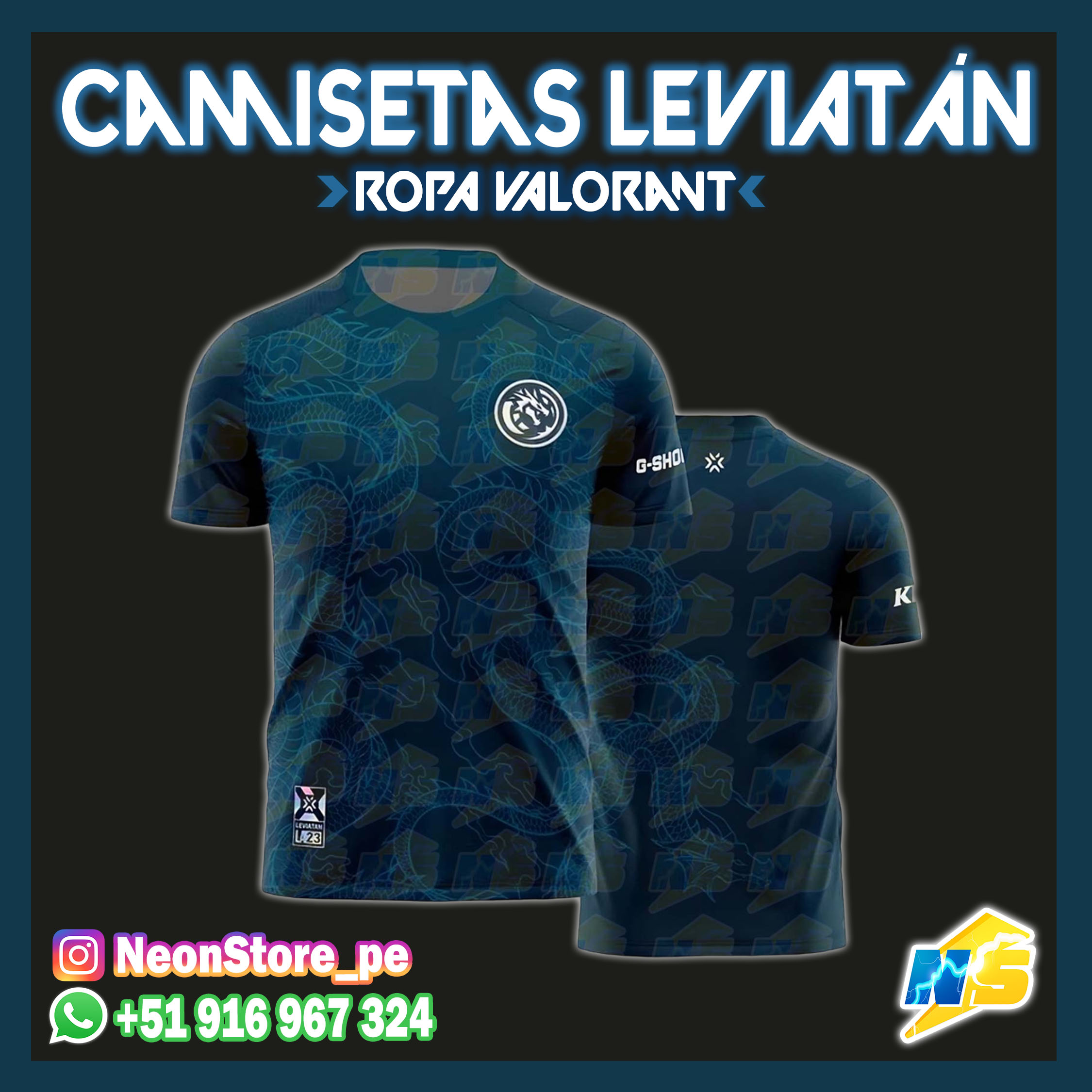 ⚡🏆 Camisetas Leviatán VALORANT 🏆⚡
