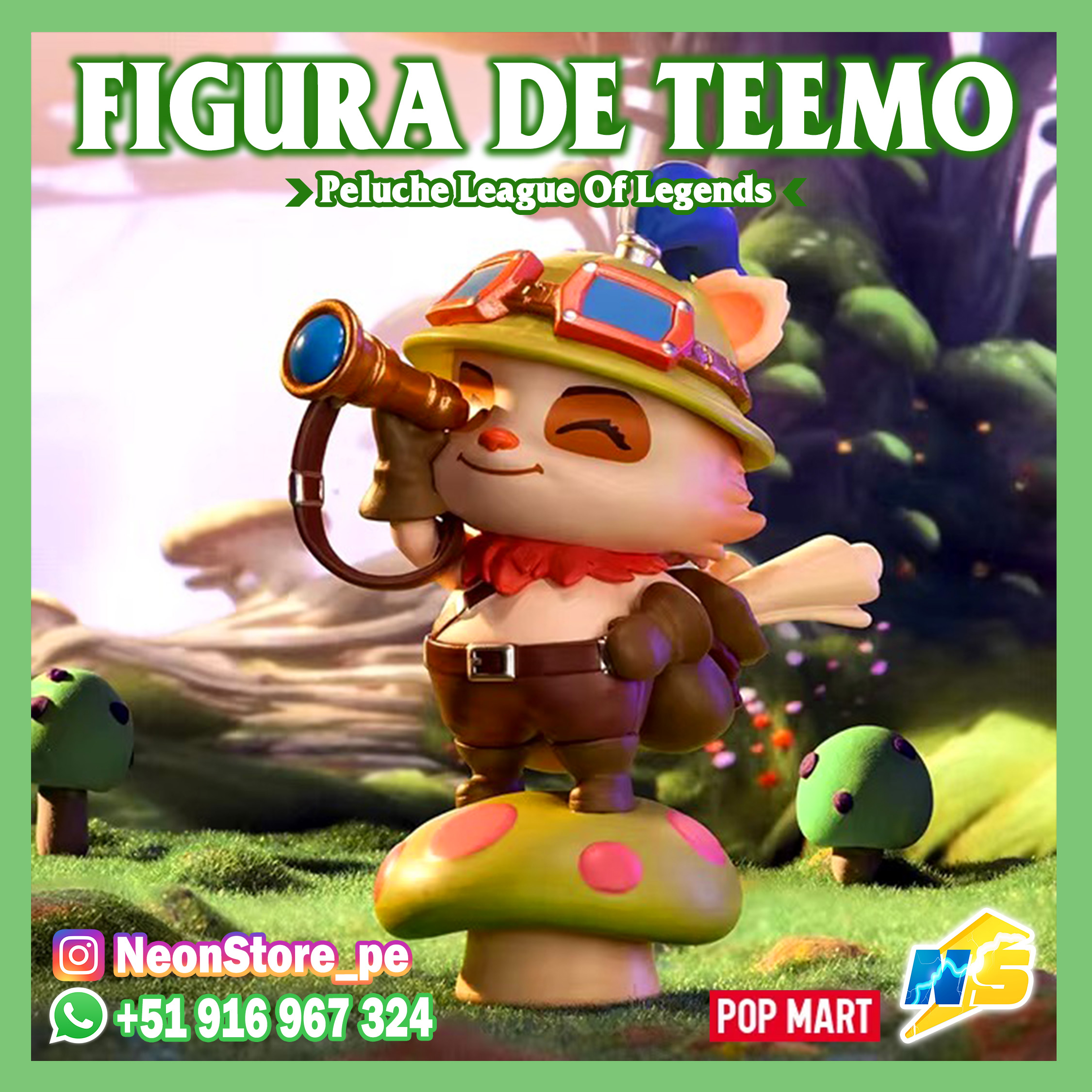 ⚡ Figura de Teemo 𝗟𝗘𝗔𝗚𝗨𝗘 𝗢𝗙 𝗟𝗘𝗚𝗘𝗡𝗗𝗦 ⚡