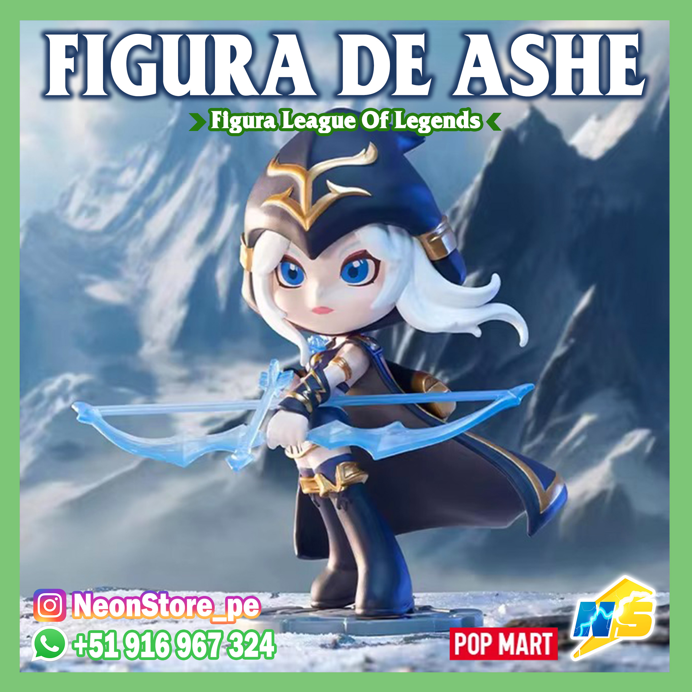 ⚡ Figura de Ashe 𝗟𝗘𝗔𝗚𝗨𝗘 𝗢𝗙 𝗟𝗘𝗚𝗘𝗡𝗗𝗦 ⚡
