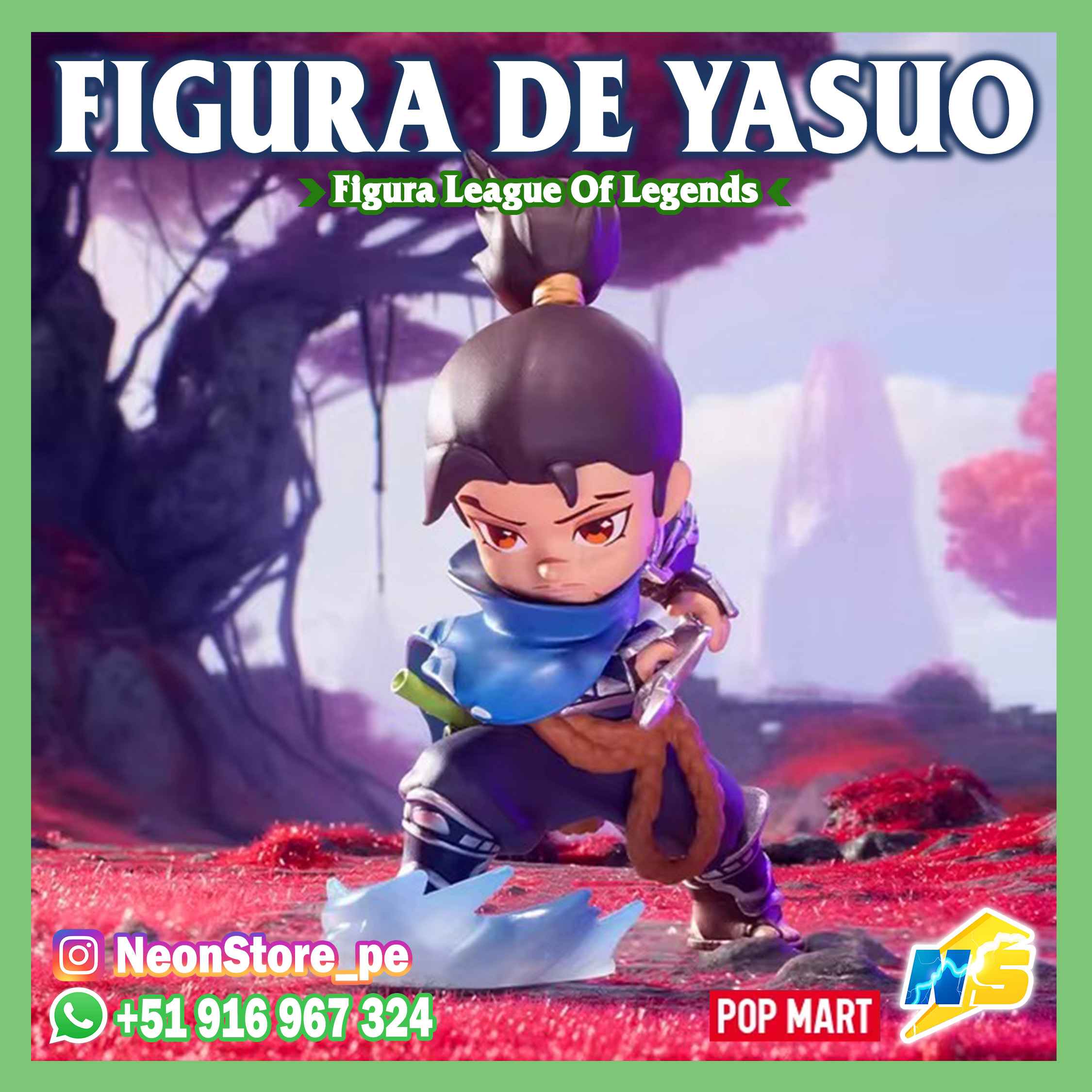⚡ Figura de Yasuo 𝗟𝗘𝗔𝗚𝗨𝗘 𝗢𝗙 𝗟𝗘𝗚𝗘𝗡𝗗𝗦 ⚡