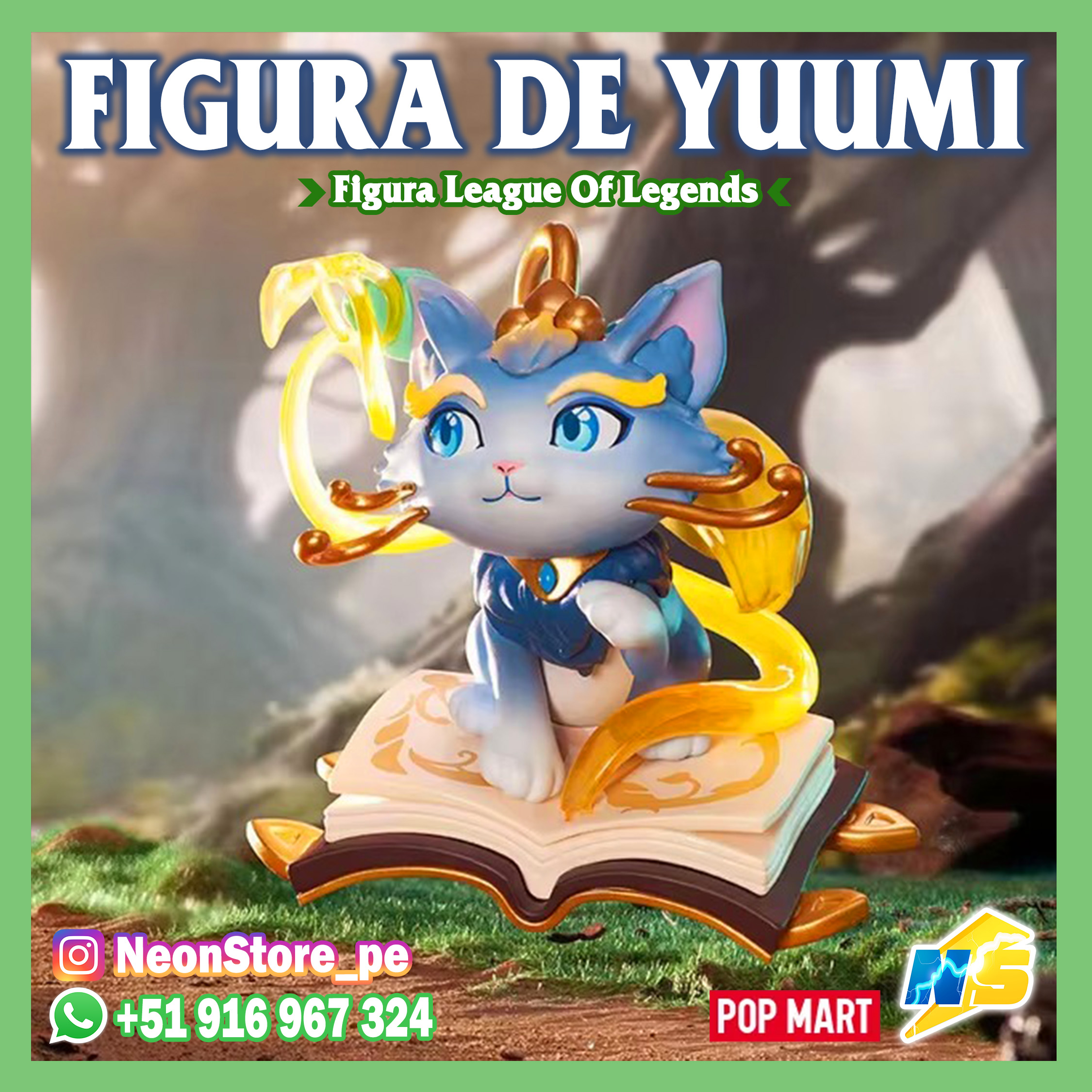 ⚡ Figura de Yuumi 𝗟𝗘𝗔𝗚𝗨𝗘 𝗢𝗙 𝗟𝗘𝗚𝗘𝗡𝗗𝗦 ⚡