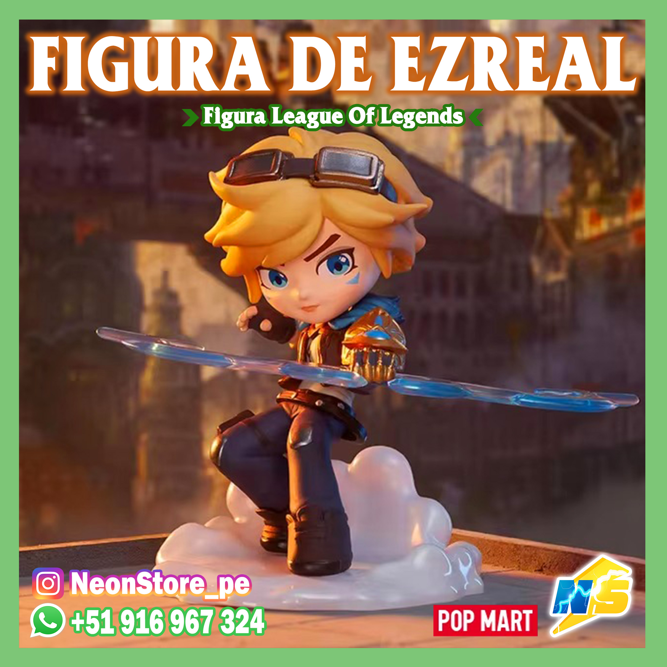 ⚡ Figura de Ezreal 𝗟𝗘𝗔𝗚𝗨𝗘 𝗢𝗙 𝗟𝗘𝗚𝗘𝗡𝗗𝗦 ⚡