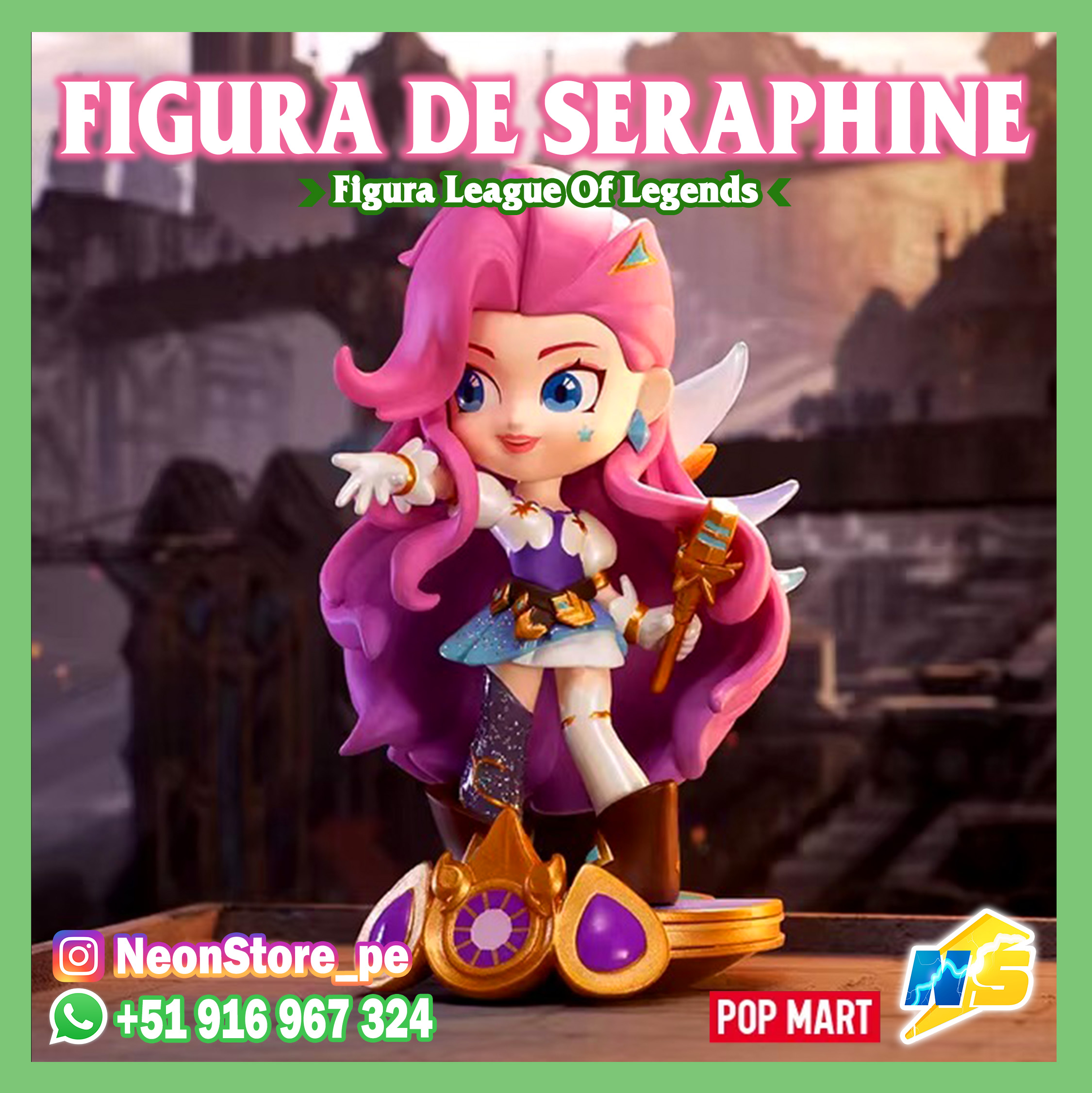 ⚡ Figura de Seraphine 𝗟𝗘𝗔𝗚𝗨𝗘 𝗢𝗙 𝗟𝗘𝗚𝗘𝗡𝗗𝗦 ⚡