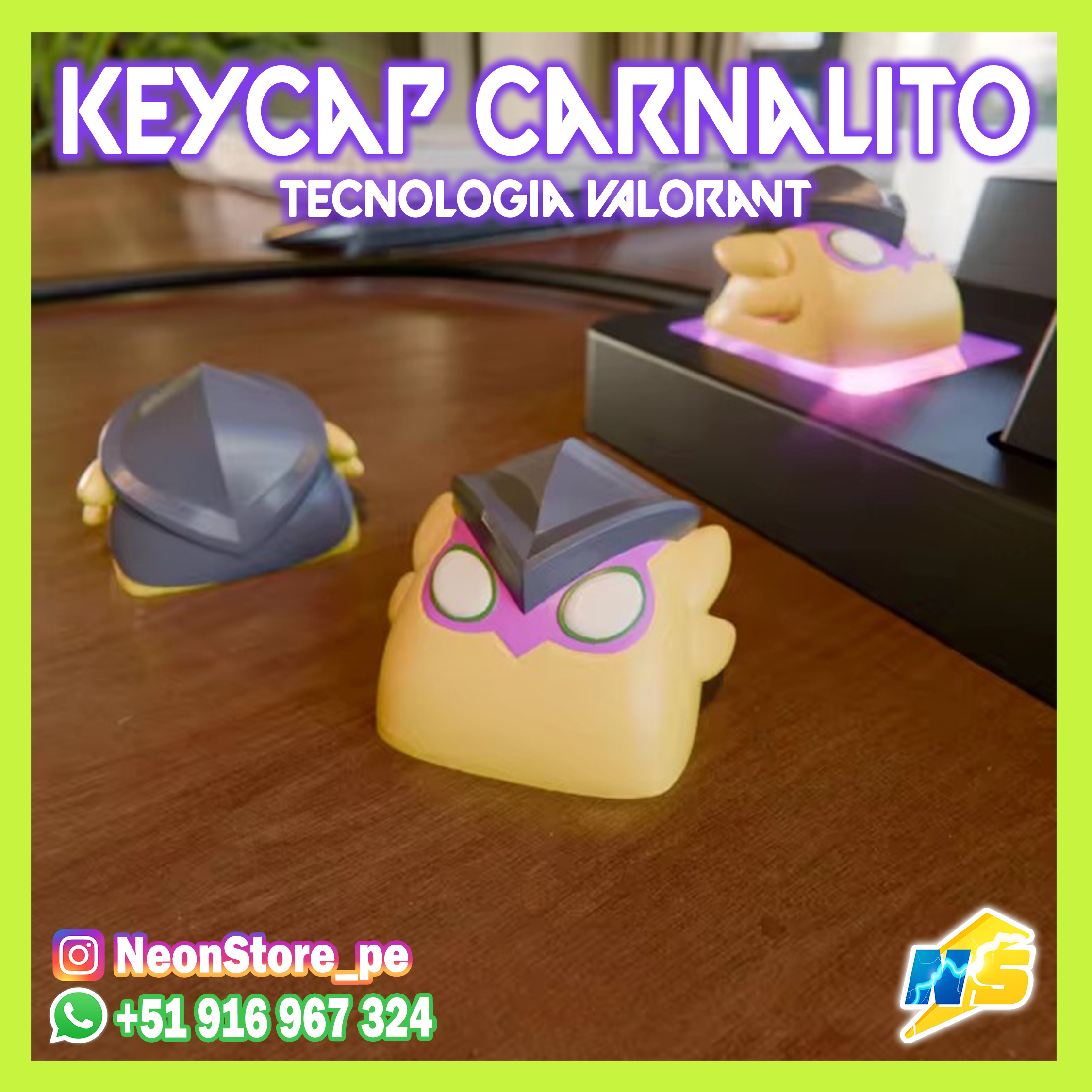 ⚡ Keycap Carnalito VALORANT ⚡