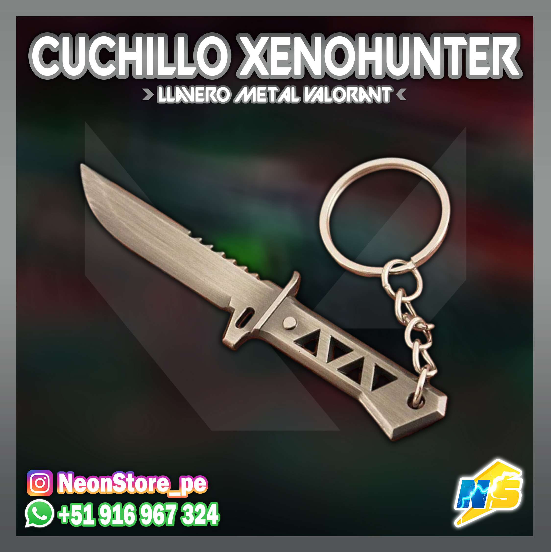 ⚡ Llavero Xenohunter VALORANT ⚡