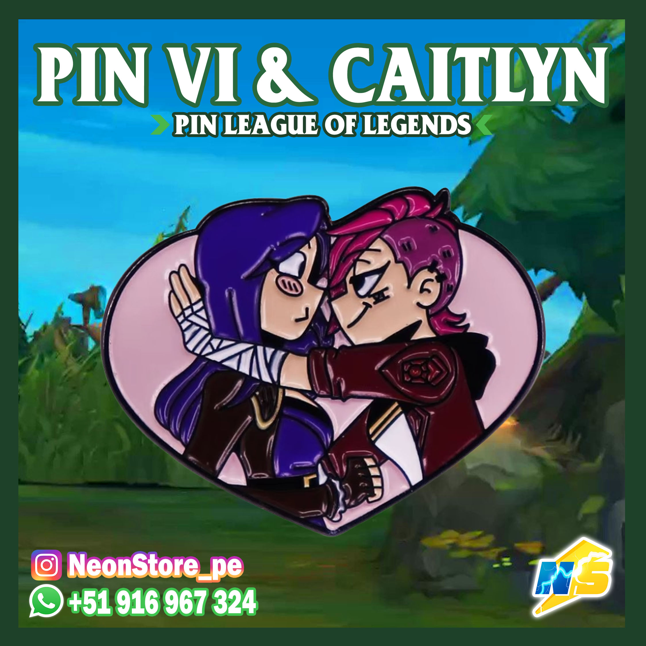 ⚡Pin de Vi & Caitlyn 𝗟𝗘𝗔𝗚𝗨𝗘 𝗢𝗙 𝗟𝗘𝗚𝗘𝗡𝗗𝗦 ⚡