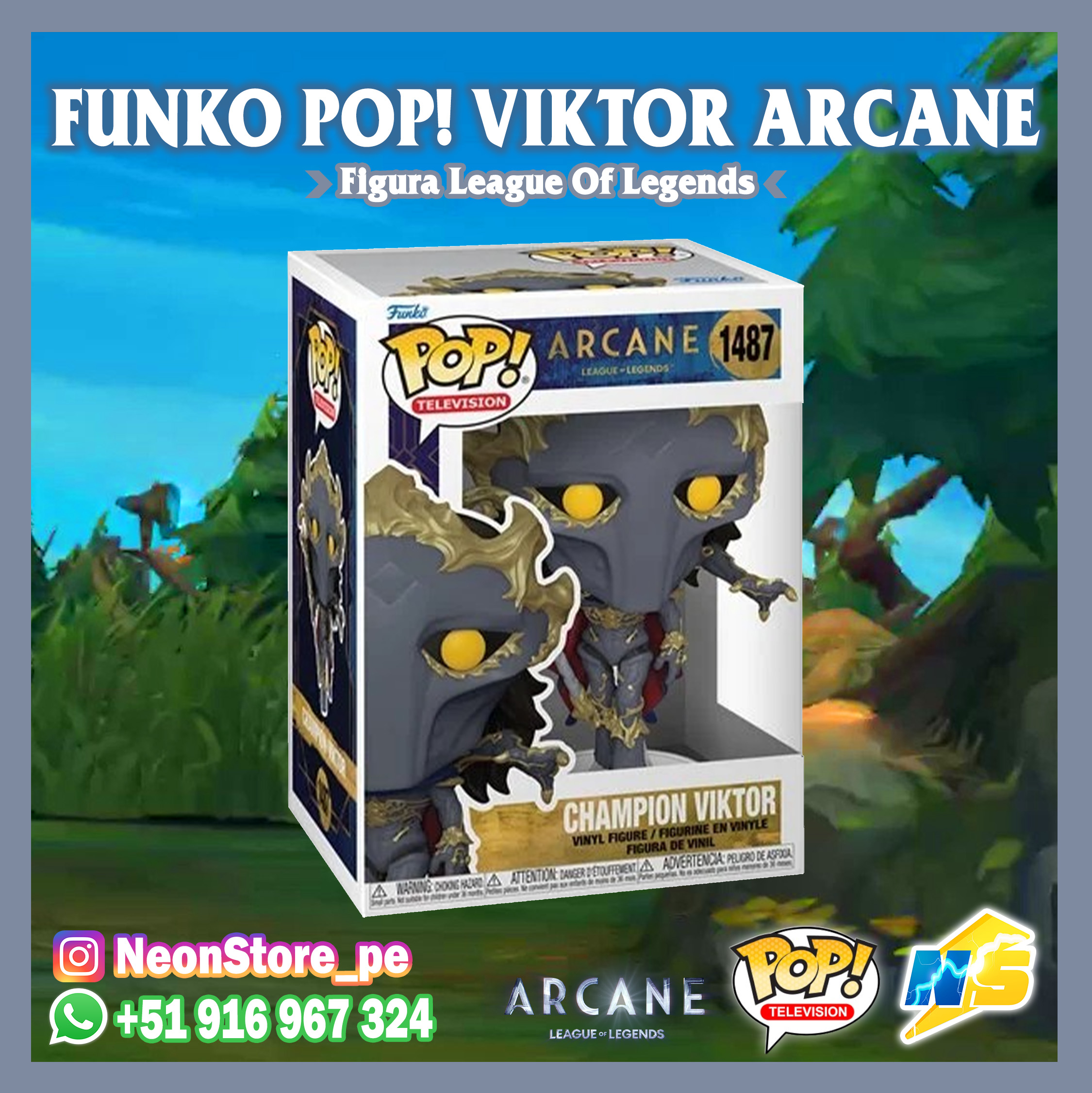 ⚡ FUNKO POP! VIKTOR ARCANE 𝗟𝗘𝗔𝗚𝗨𝗘 𝗢𝗙 𝗟𝗘𝗚𝗘𝗡𝗗𝗦 ⚡