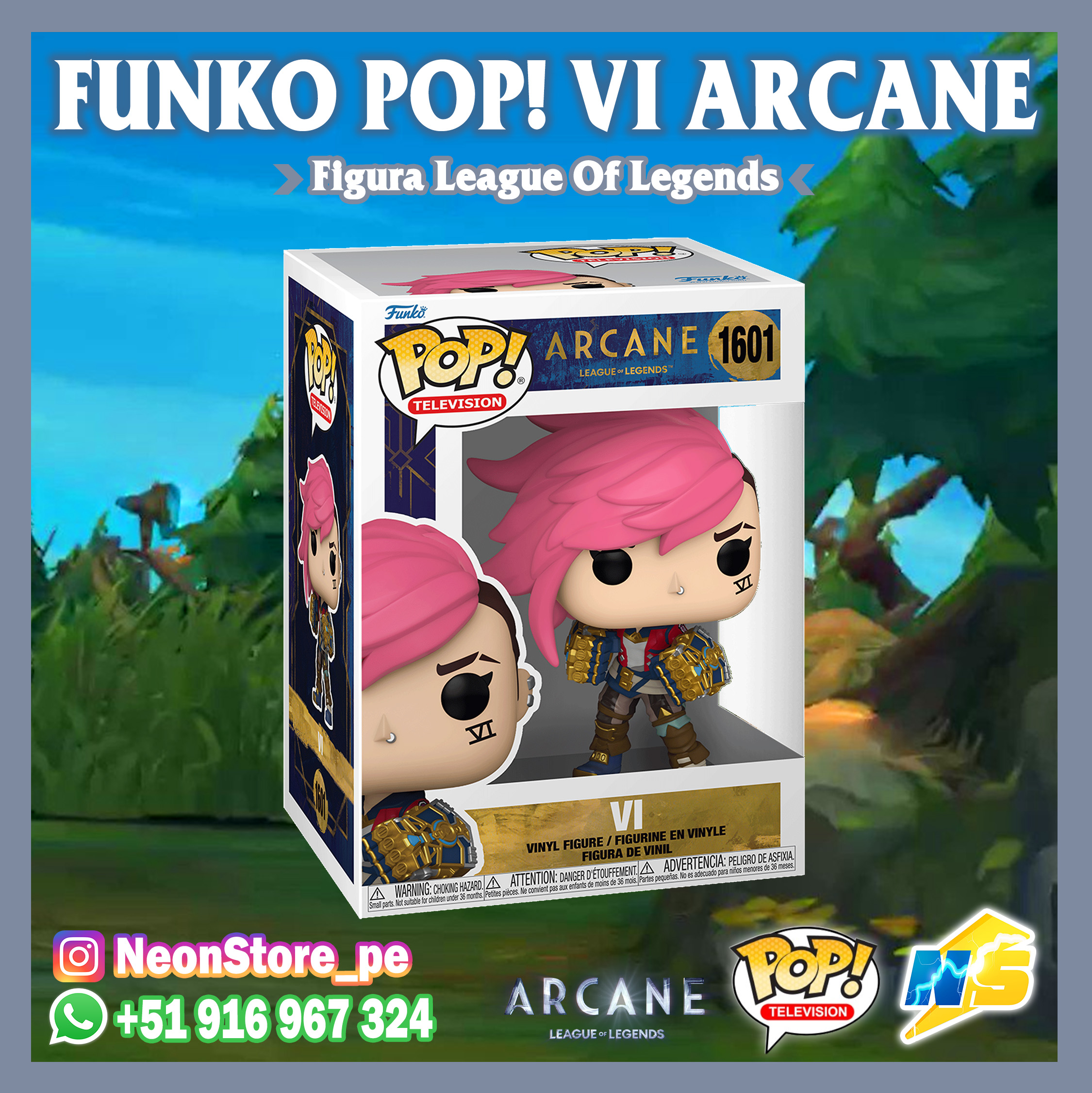 ⚡ FUNKO POP! VI ARCANE 𝗟𝗘𝗔𝗚𝗨𝗘 𝗢𝗙 𝗟𝗘𝗚𝗘𝗡𝗗𝗦 ⚡