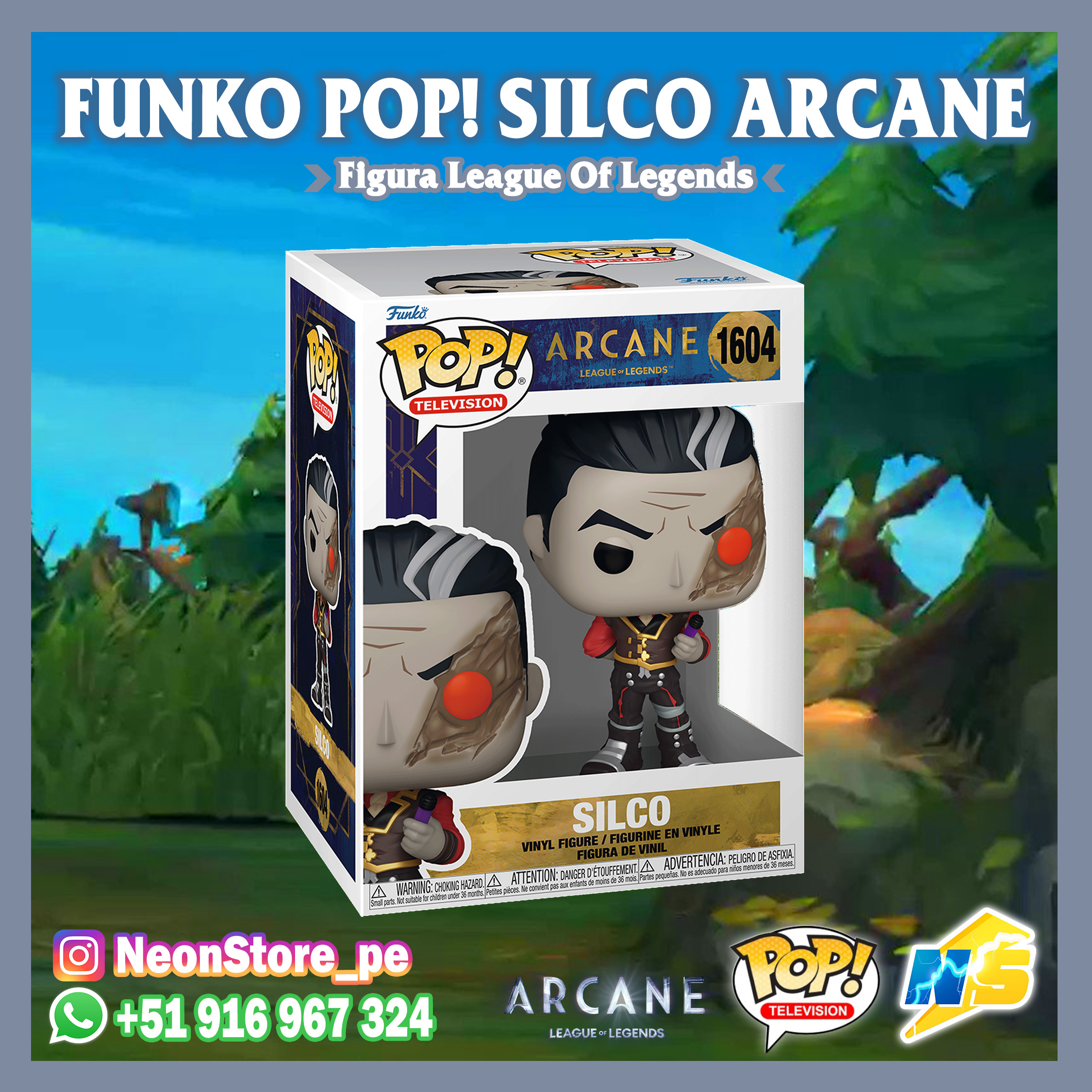 ⚡ FUNKO POP! Silco ARCANE 𝗟𝗘𝗔𝗚𝗨𝗘 𝗢𝗙 𝗟𝗘𝗚𝗘𝗡𝗗𝗦 ⚡