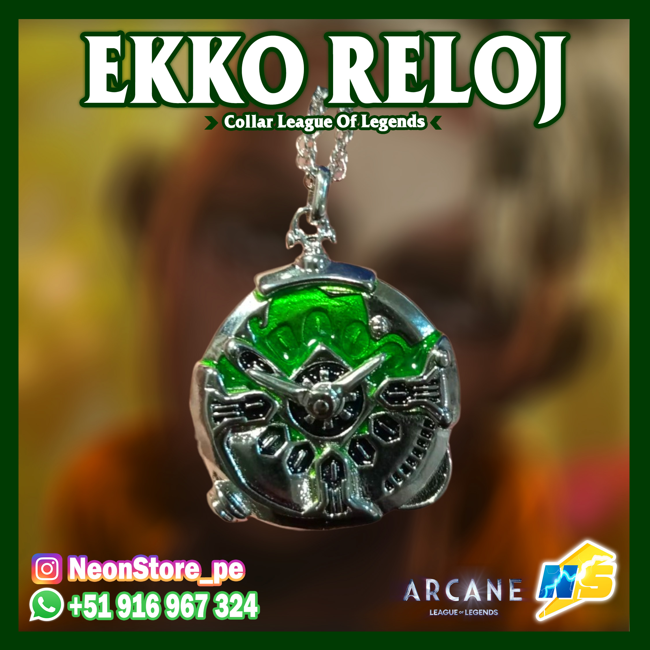 ⚡ EKKO RELOJ ARCANE COLLAR ⚡