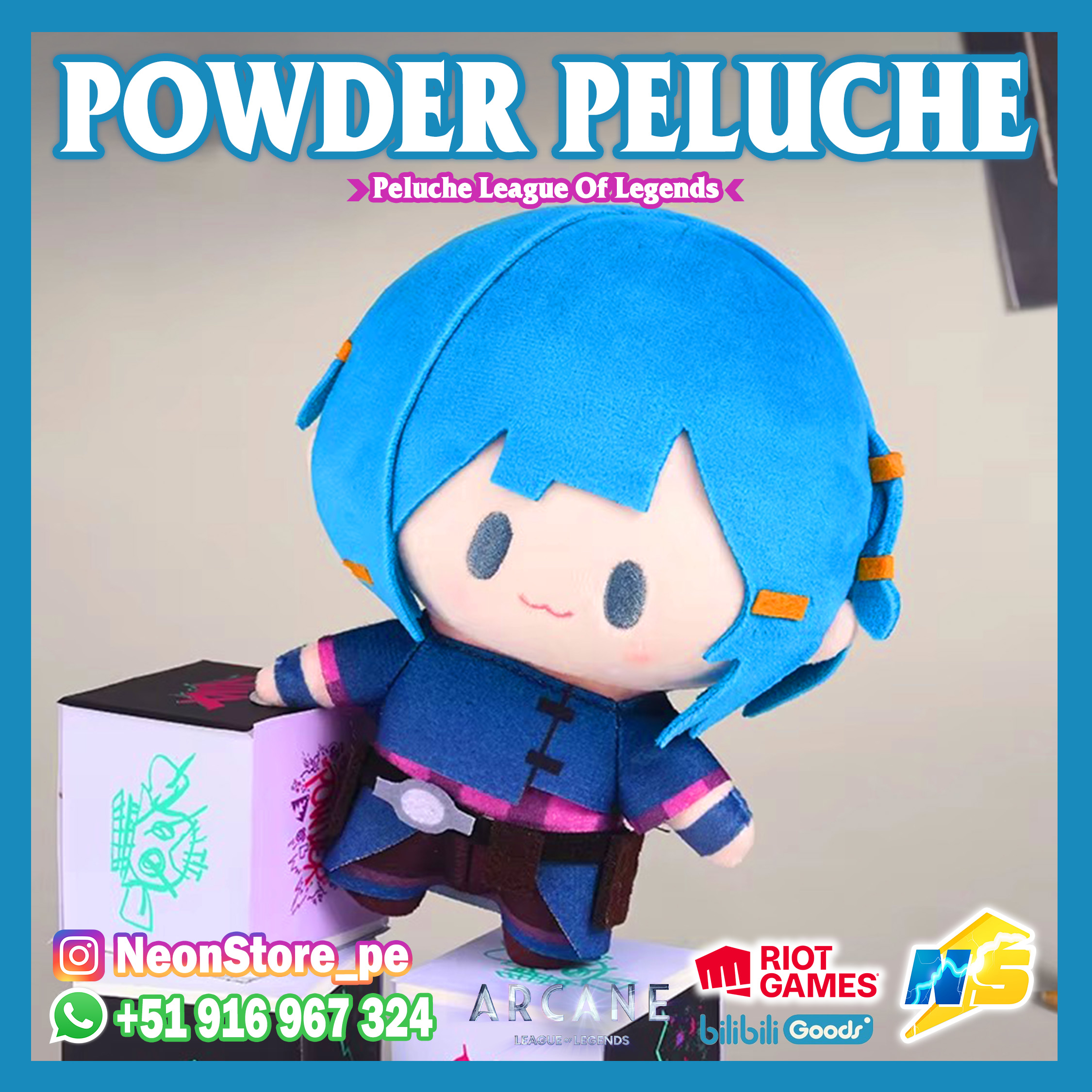 ⚡ Powder Peluche ARCANE 𝗟𝗘𝗔𝗚𝗨𝗘 𝗢𝗙 𝗟𝗘𝗚𝗘𝗡𝗗𝗦 ⚡