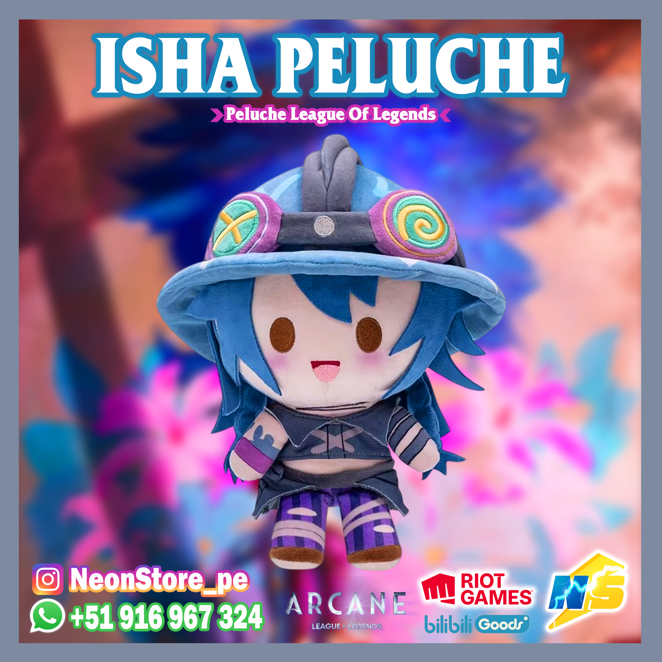 ⚡ Isha Peluche ARCANE 𝗟𝗘𝗔𝗚𝗨𝗘 𝗢𝗙 𝗟𝗘𝗚𝗘𝗡𝗗𝗦 ⚡