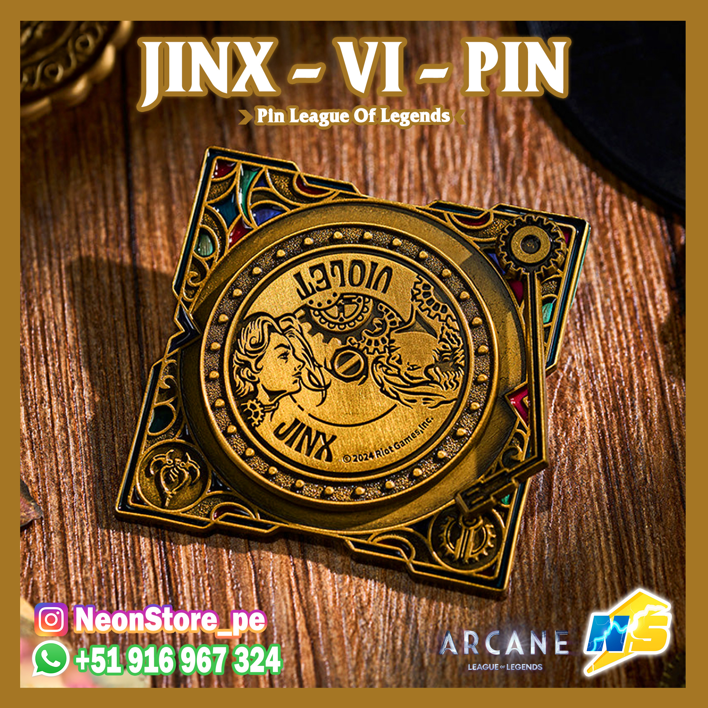 ⚡ JINX - VI - PIN ARCANE ⚡