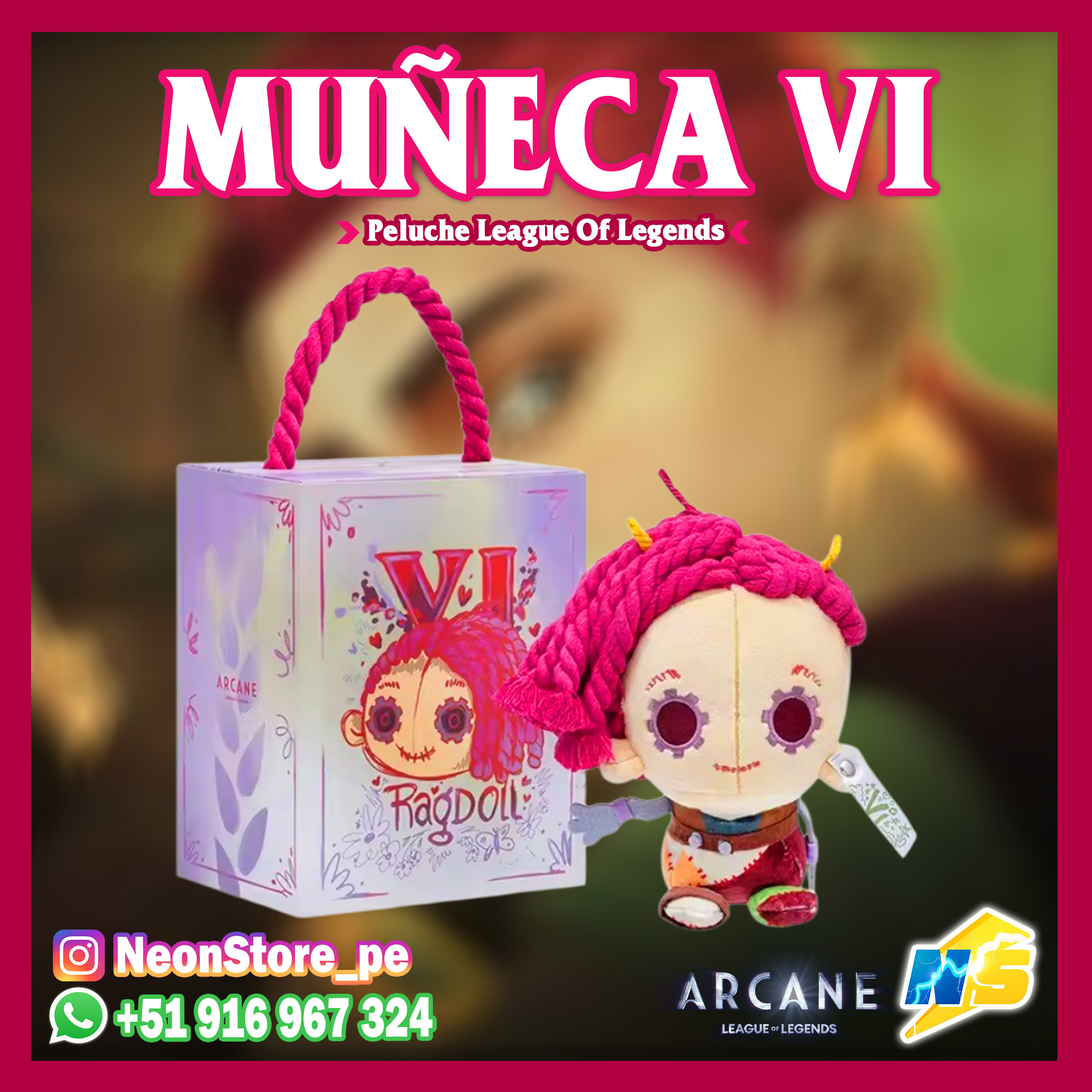 ⚡ VI MUÑECA ARCANE 𝗟𝗘𝗔𝗚𝗨𝗘 𝗢𝗙 𝗟𝗘𝗚𝗘𝗡𝗗𝗦 ⚡