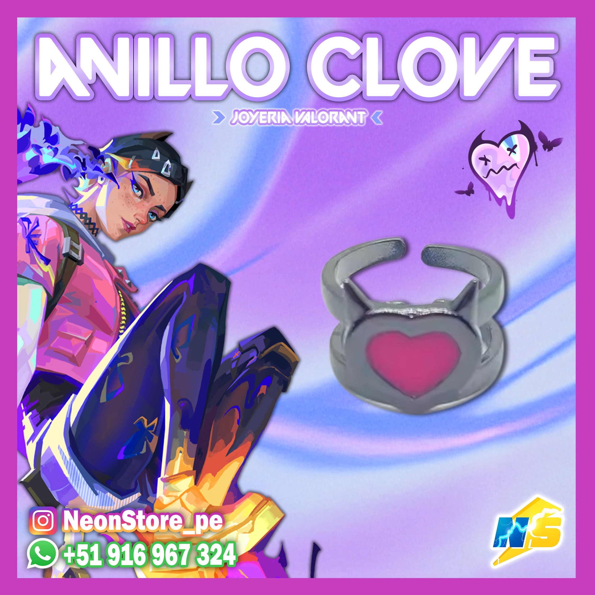 ⚡ Anillos de Clove VALORANT ⚡