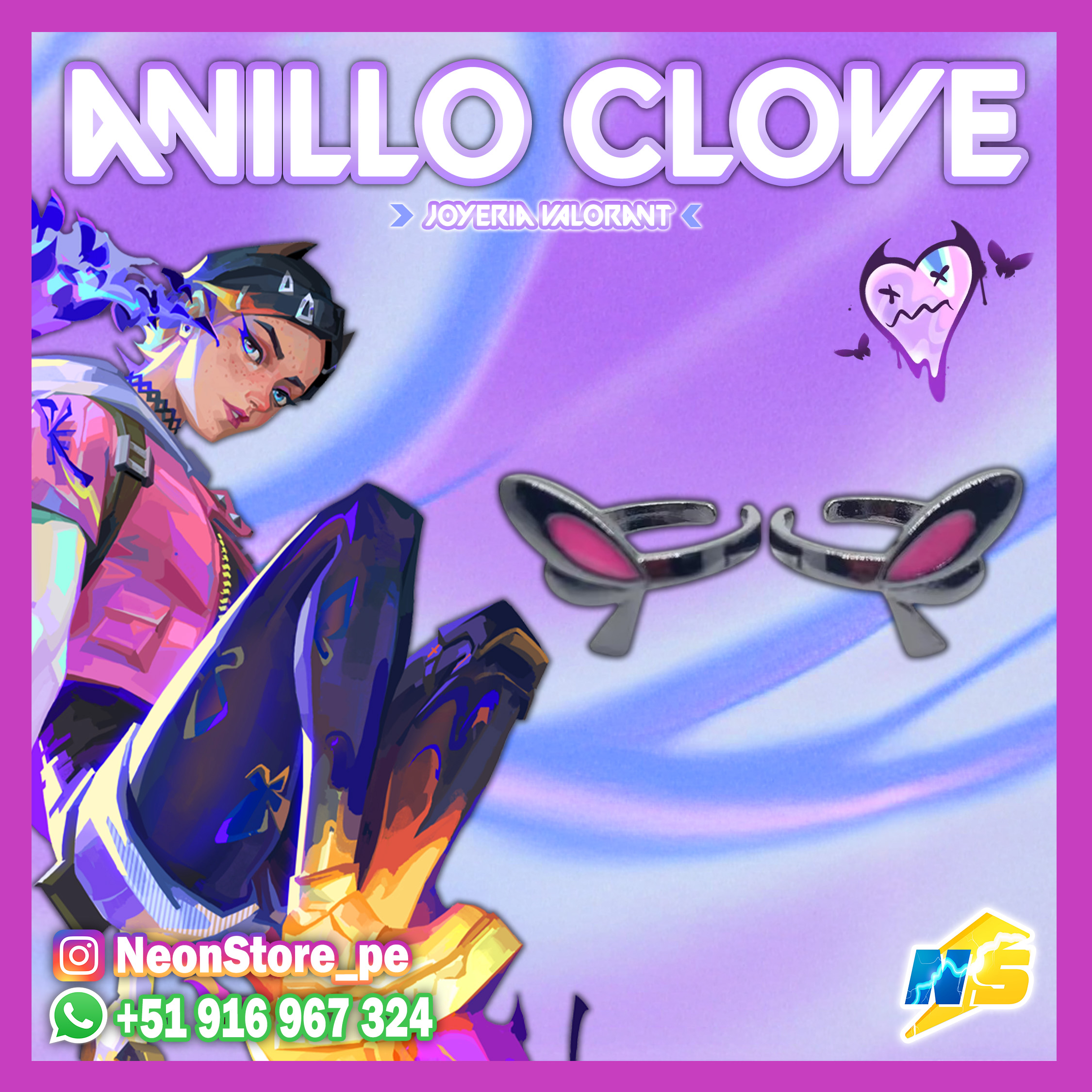 ⚡ Anillos de Clove VALORANT ⚡