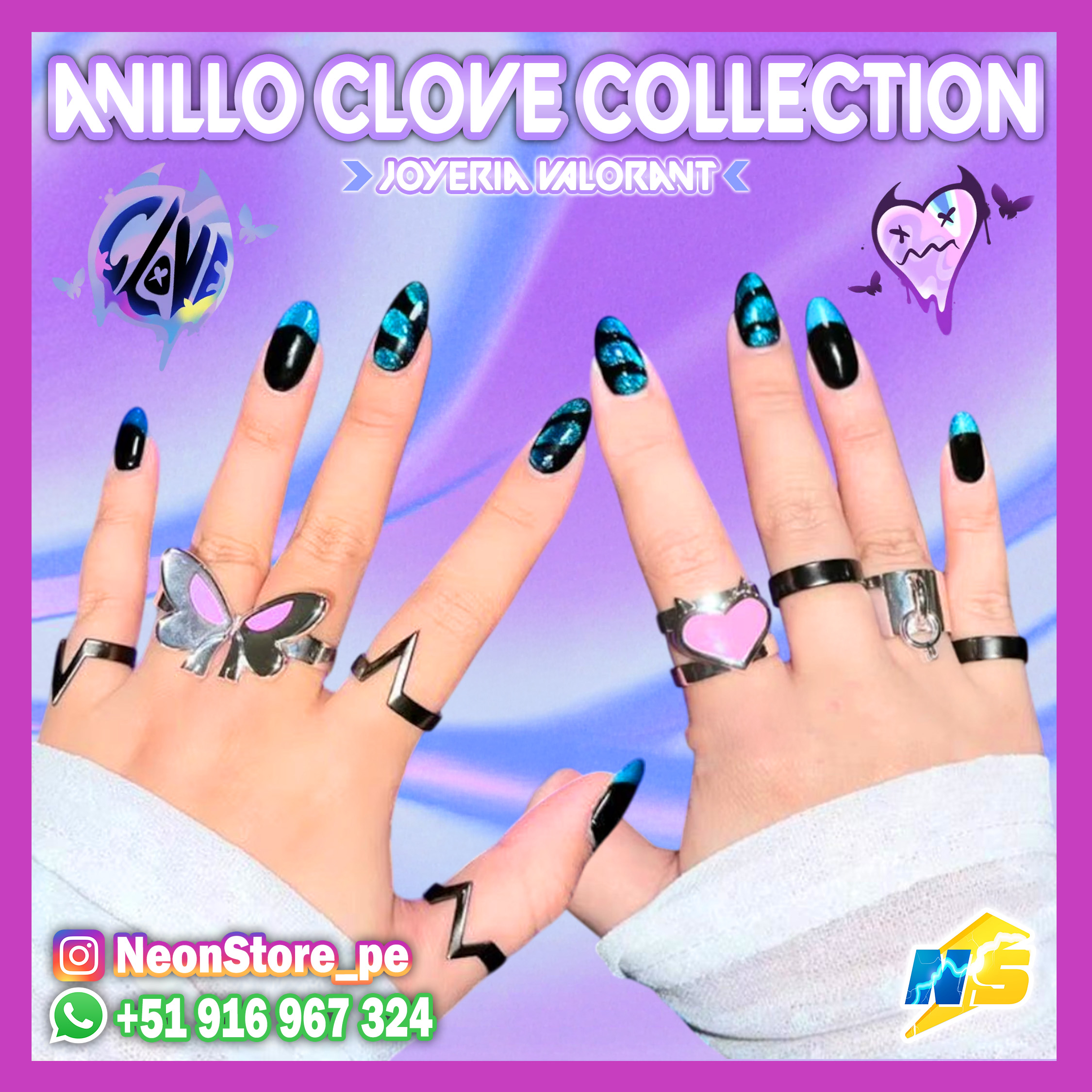 ⚡ Anillos Clove COLLECTION VALORANT ⚡