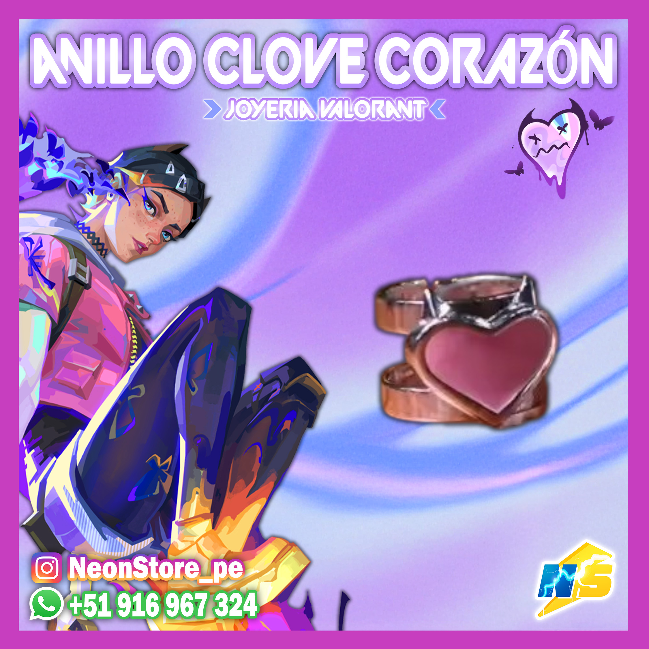 ⚡ Anillos Clove COLLECTION VALORANT ⚡