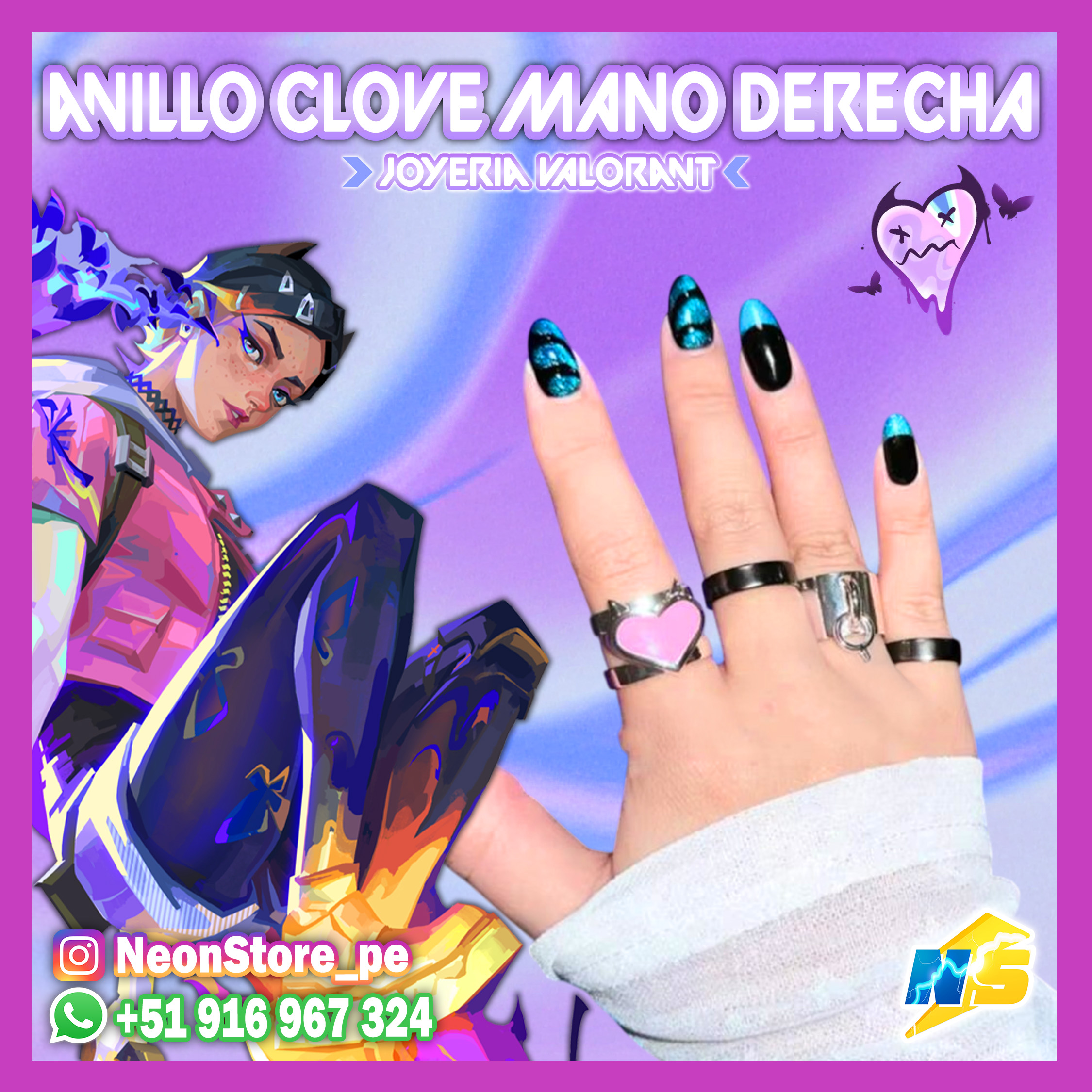 ⚡ Anillos Clove COLLECTION VALORANT ⚡